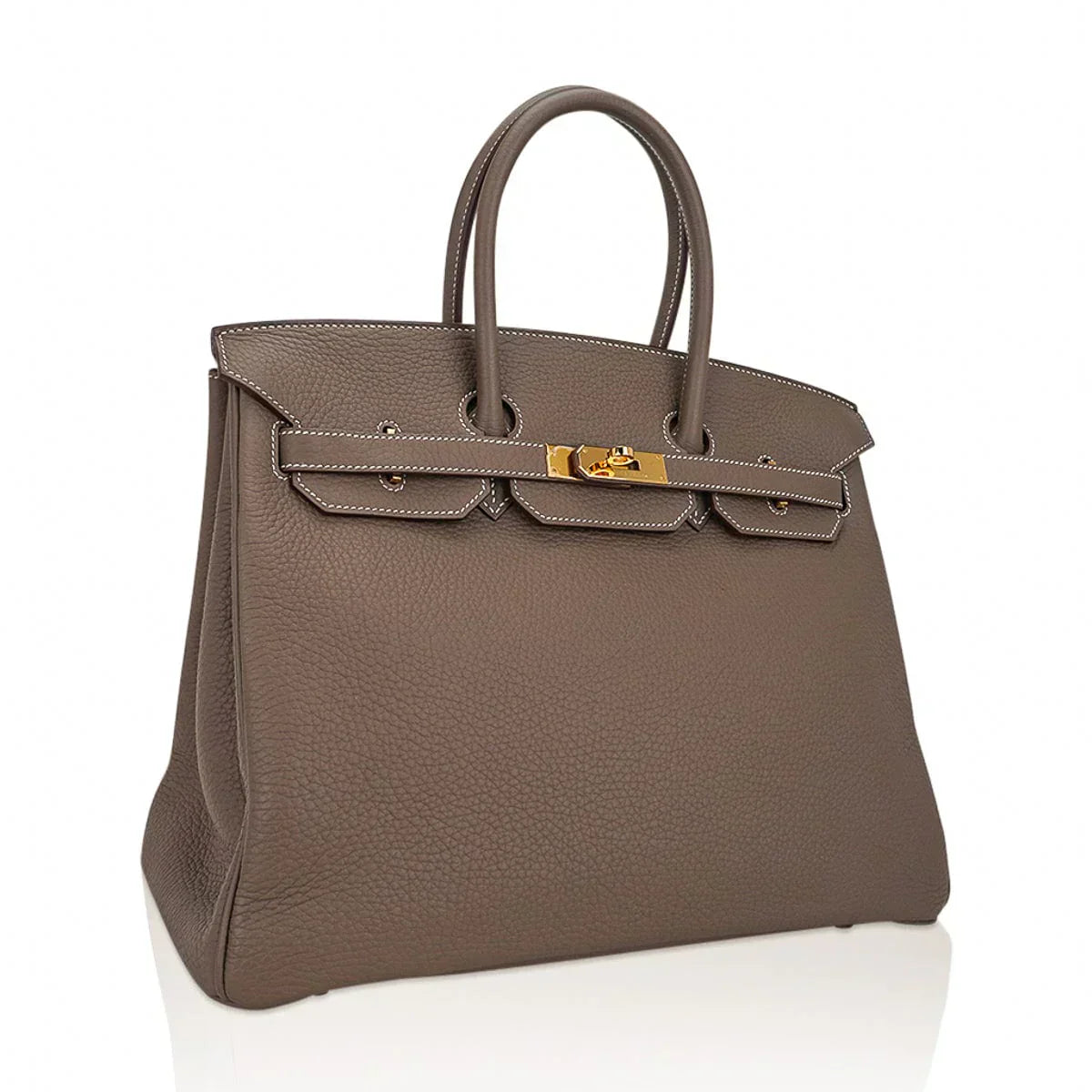 👜Birkin 35 Bag Etoupe Gold Hardware Togo Leather