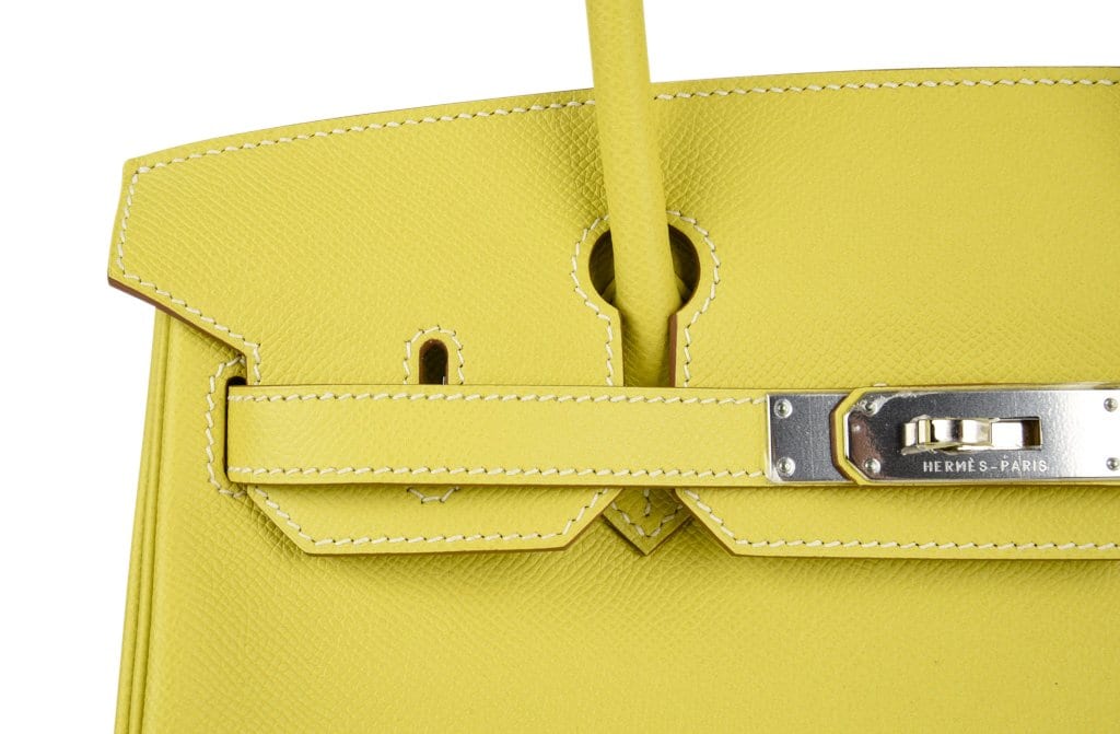 👜Birkin 30 Bag Rare Lime Candy Limited Edition Gris Perle Interior Palladium