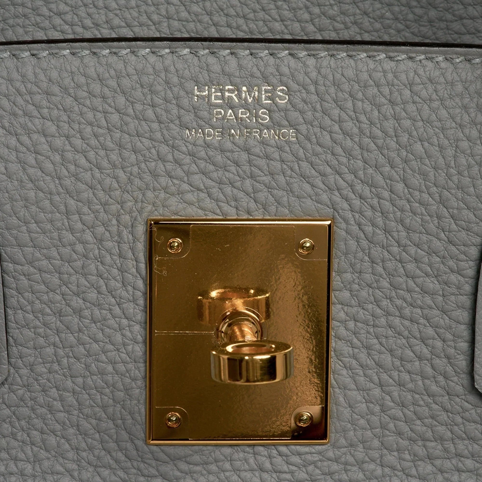 👜Birkin 30 Bag Gris Mouette Gold Hardware Togo Leather