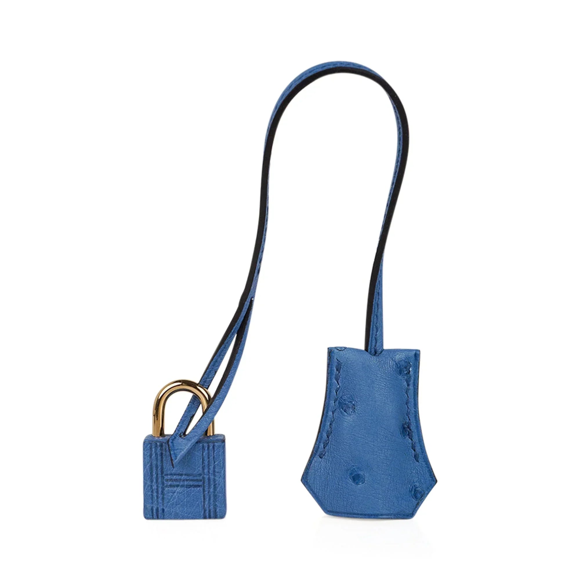👜Birkin 30 Bag Bleu Mykonos Ostrich with Gold Hardware