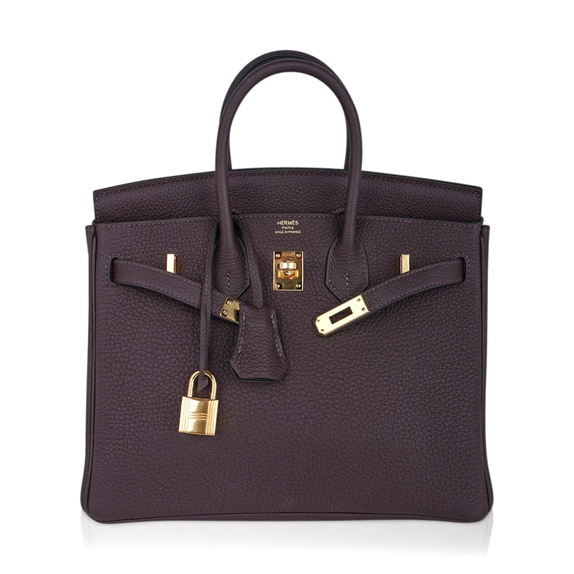 👜Birkin 25 Bag Chocolat Gold Hardware Togo Leather