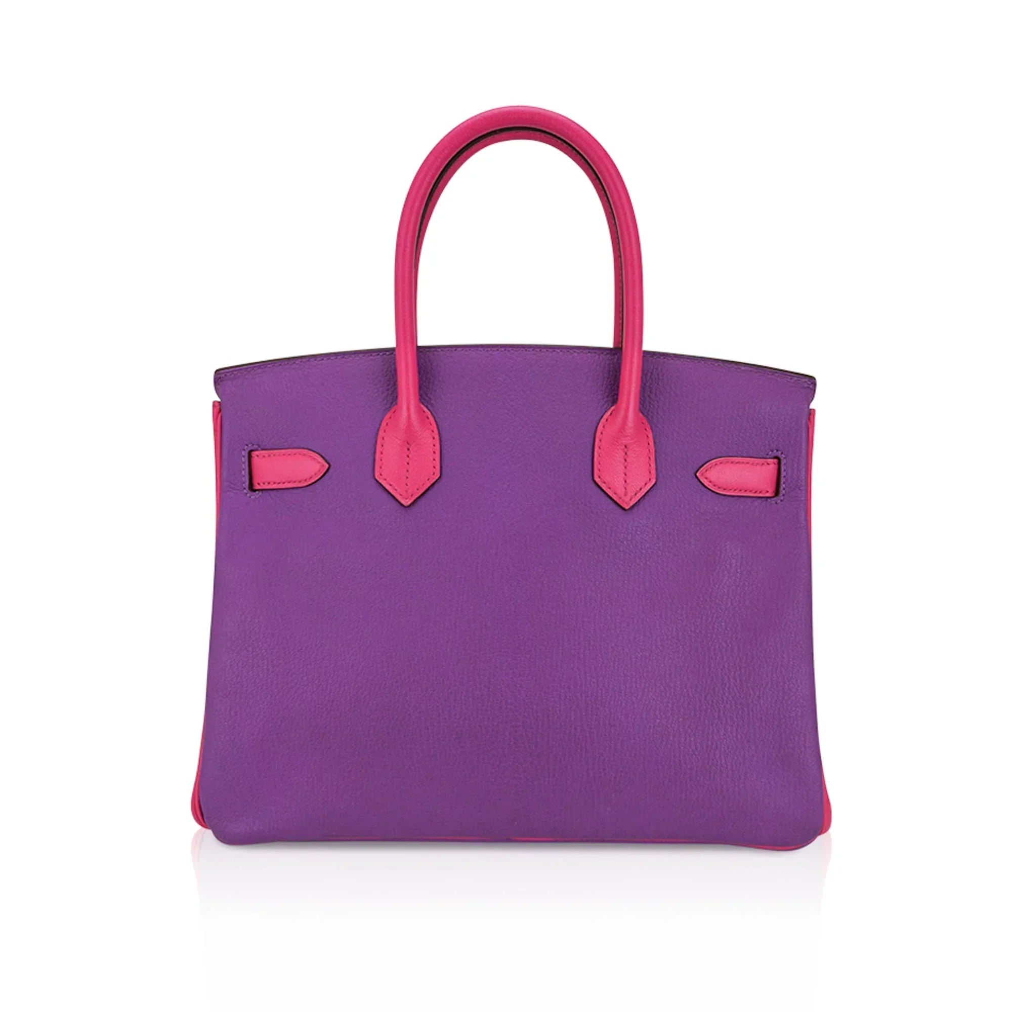 👜Special Order HSS Birkin 30 Bag Parme and Rose Shocking Chevre Leather with Palladium Hardware