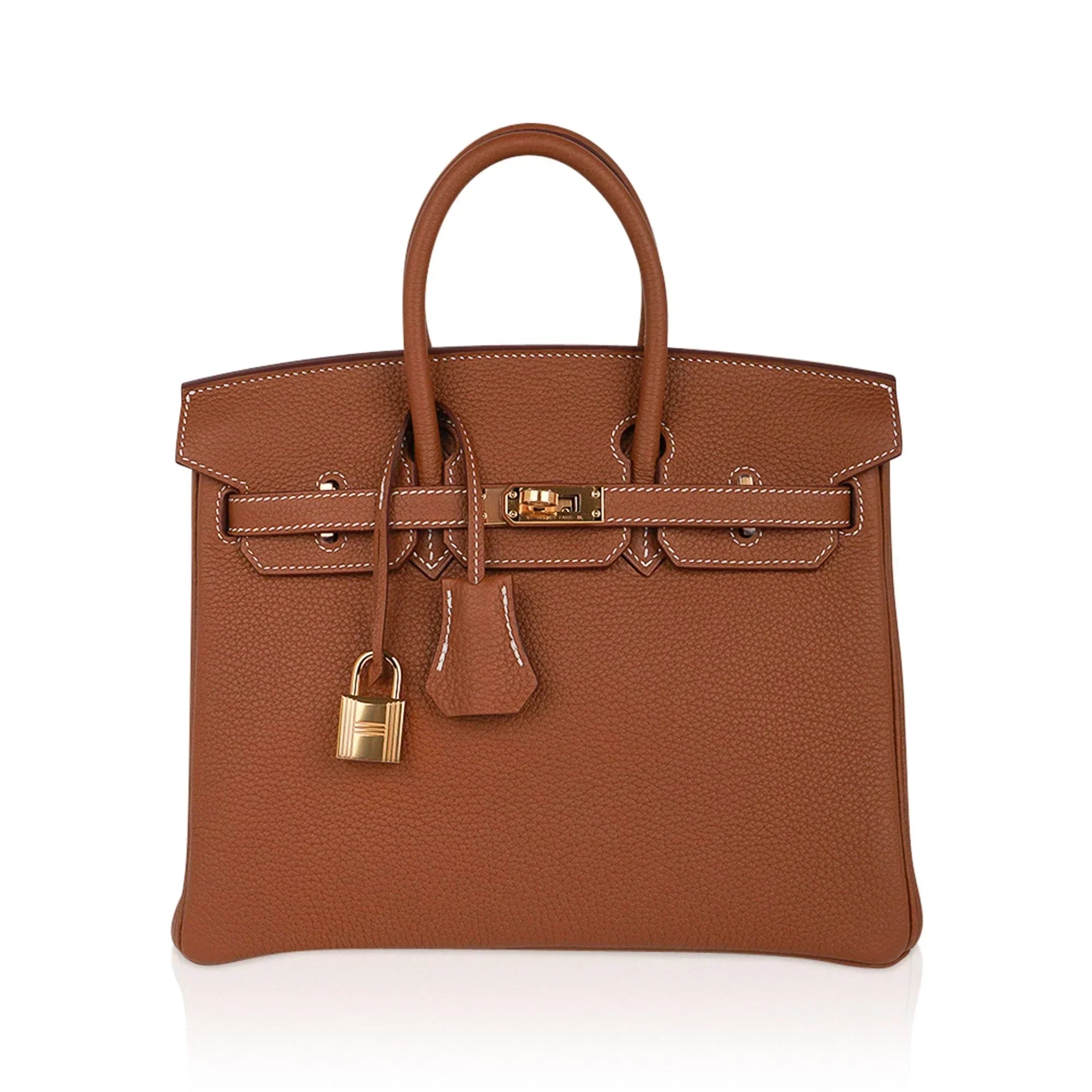 👜Birkin 25 Bag Gold Togo Leather with Gold Hardware
