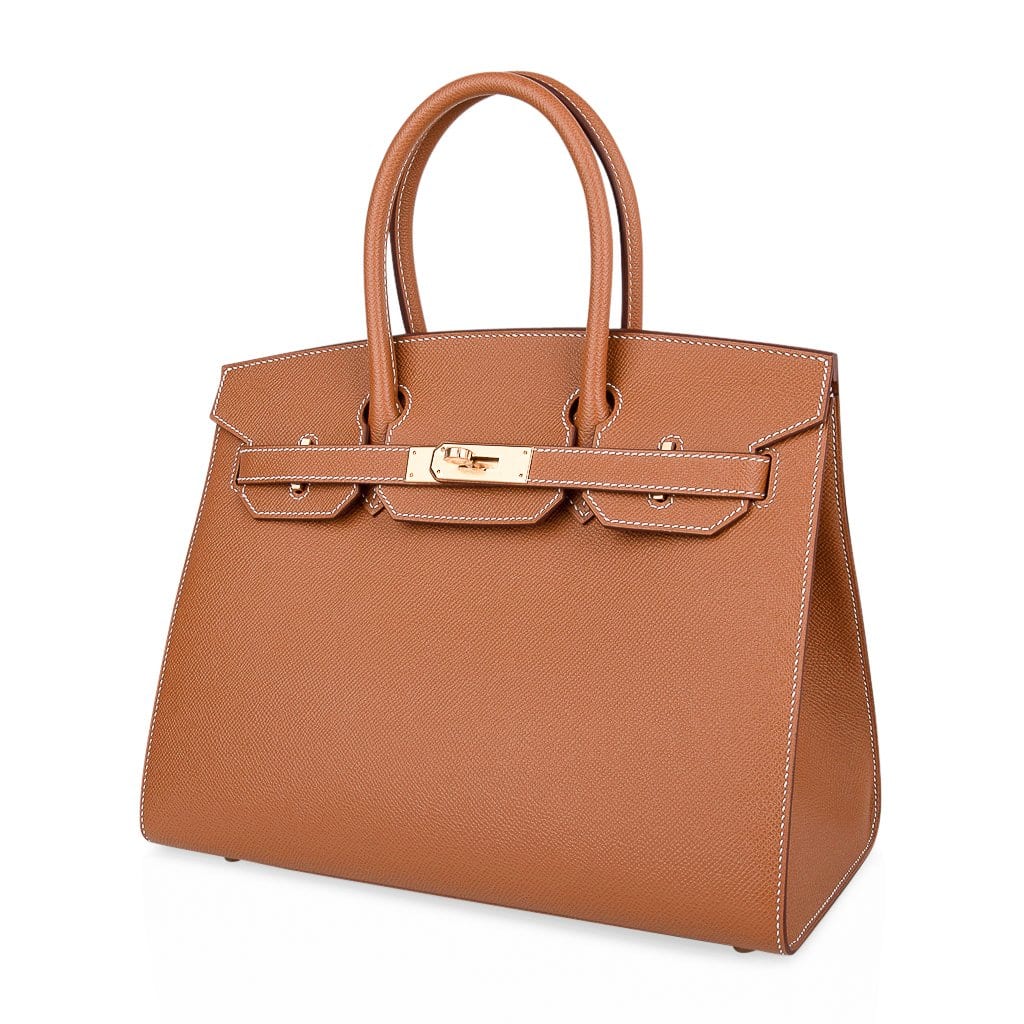 👜Birkin 30 Sellier Bag Gold Veau Graine Monsieur Laiton Limited Edition