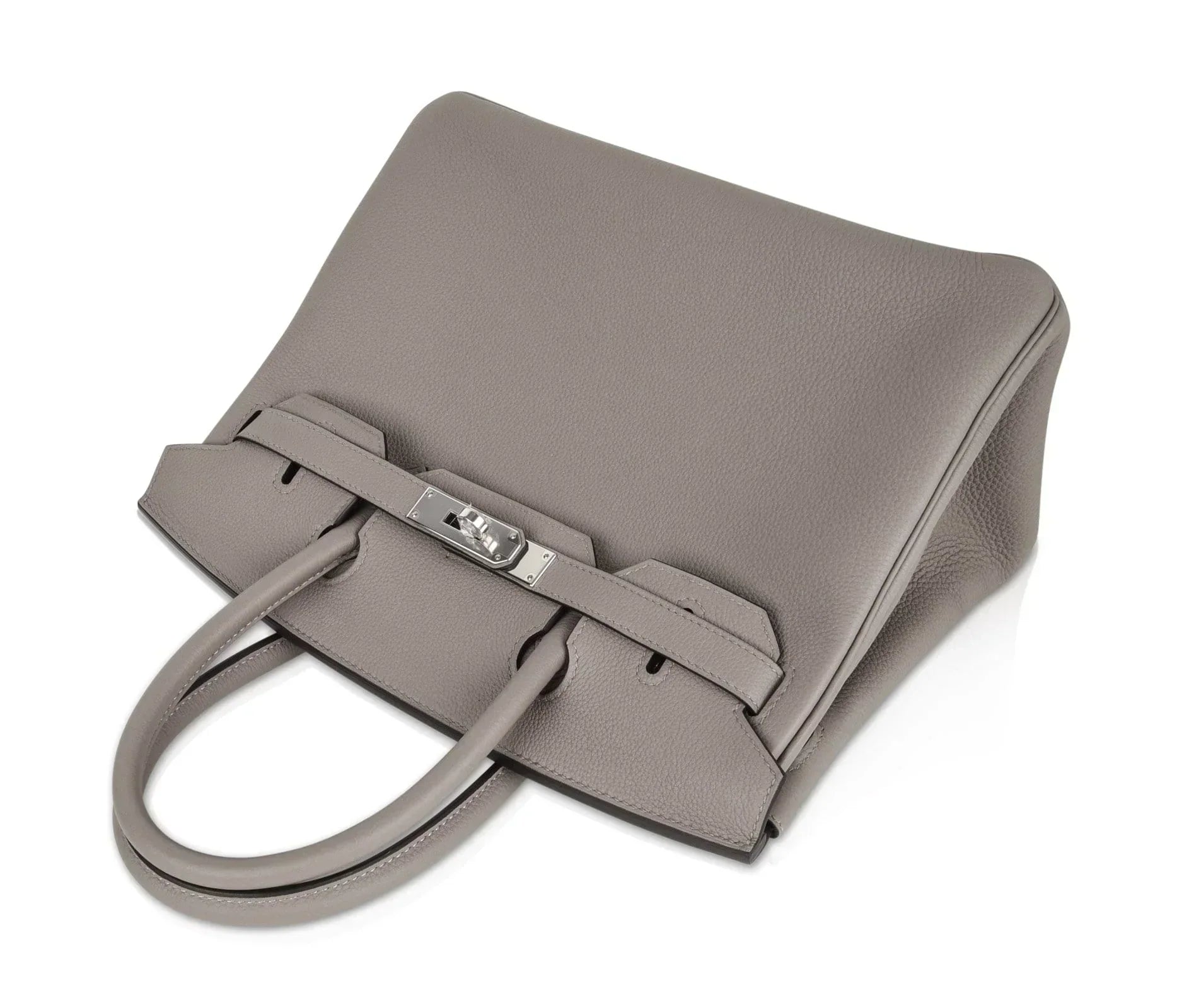 👜Birkin 30 Bag Gris Asphalte Togo Palladium Hardware