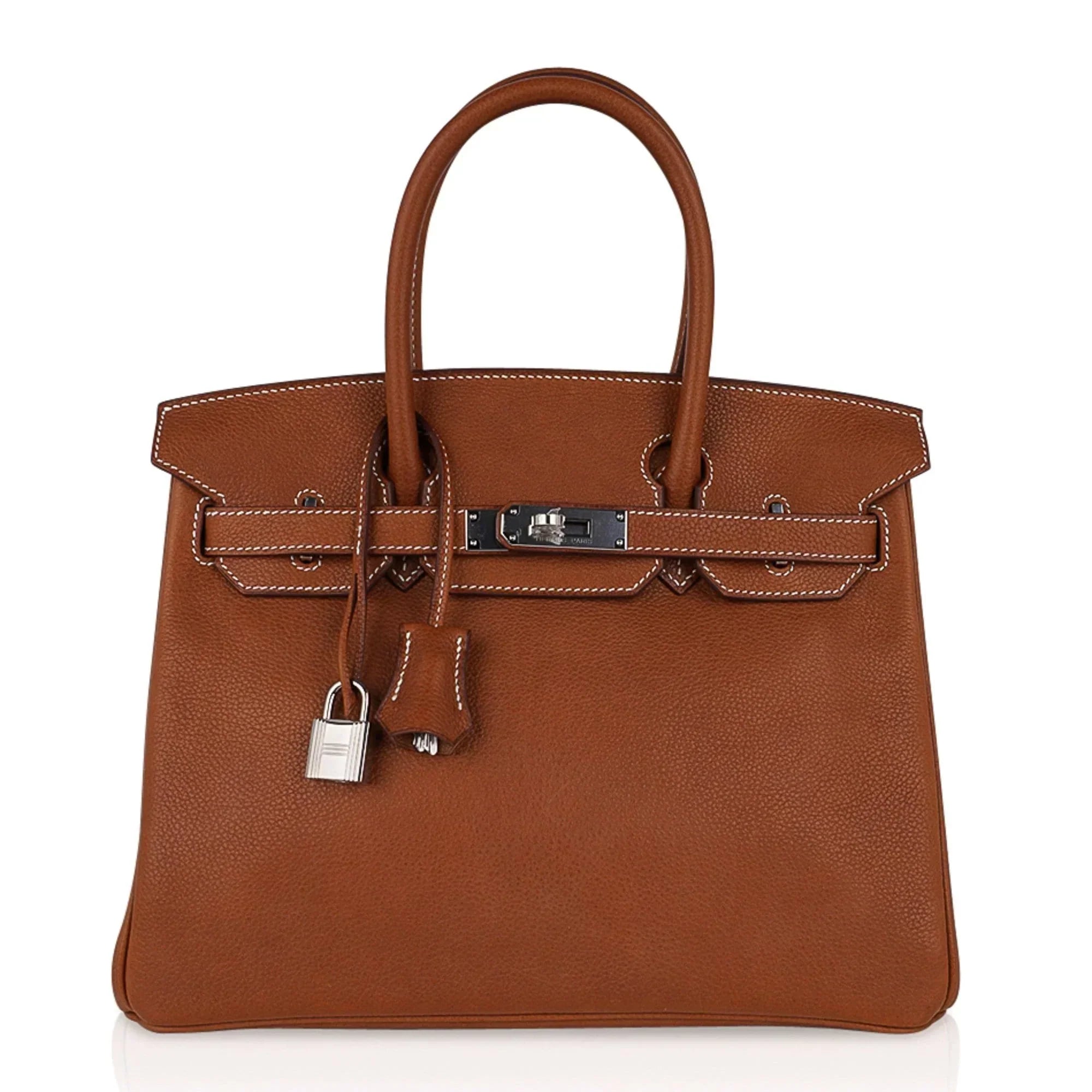 👜Birkin 30 Bag Barenia Faubourg Palladium Hardware