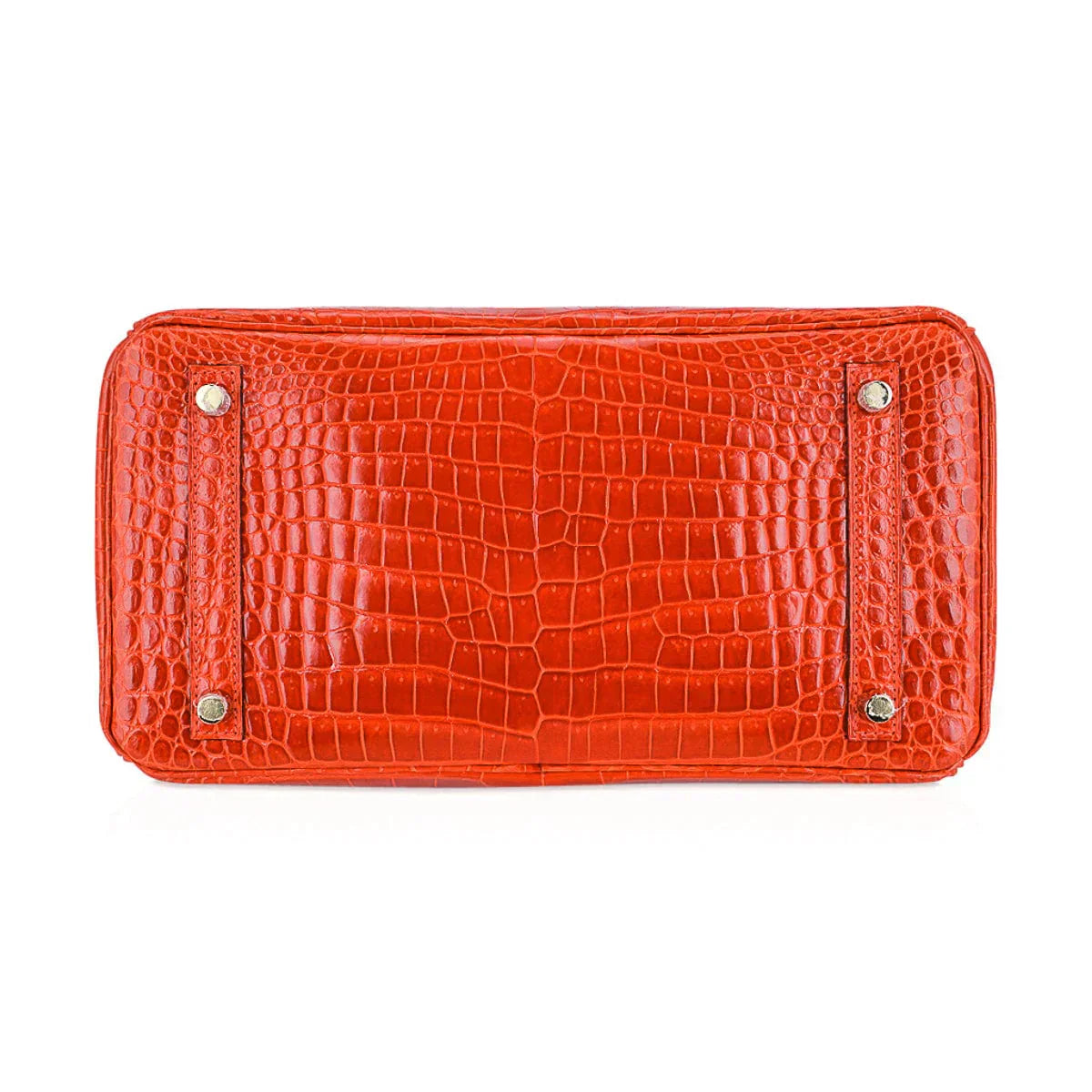 👜Birkin 30 Bag Orange Poppy Porosus Crocodile with Gold Hardware