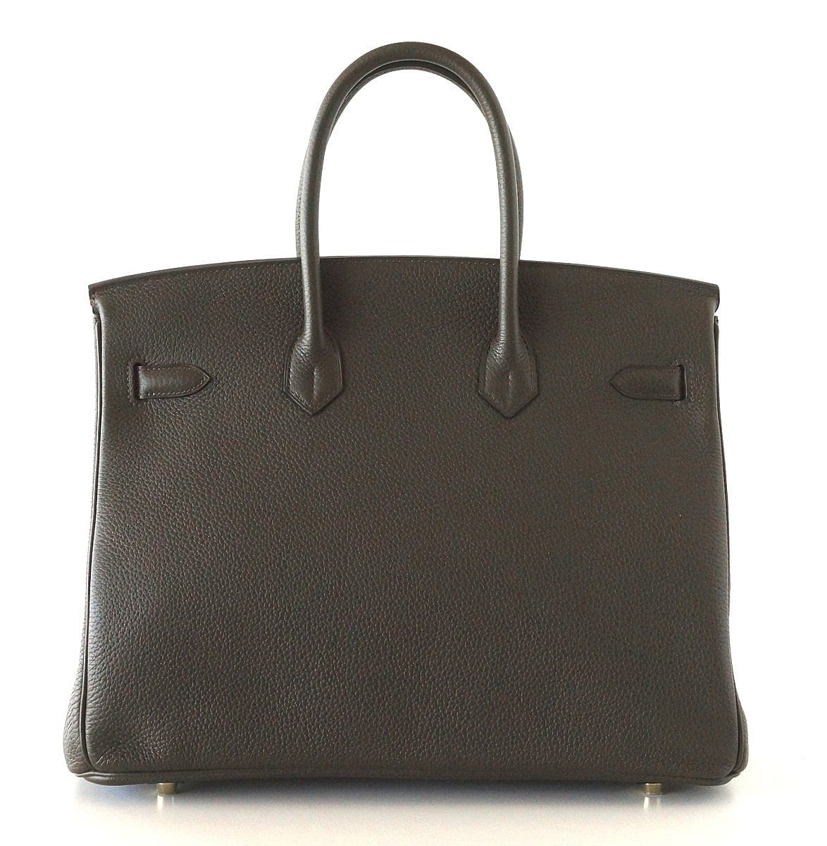 👜Birkin 35 Bag Vert Bronze Gold Hardware Veau Trekking Leather Very Rare