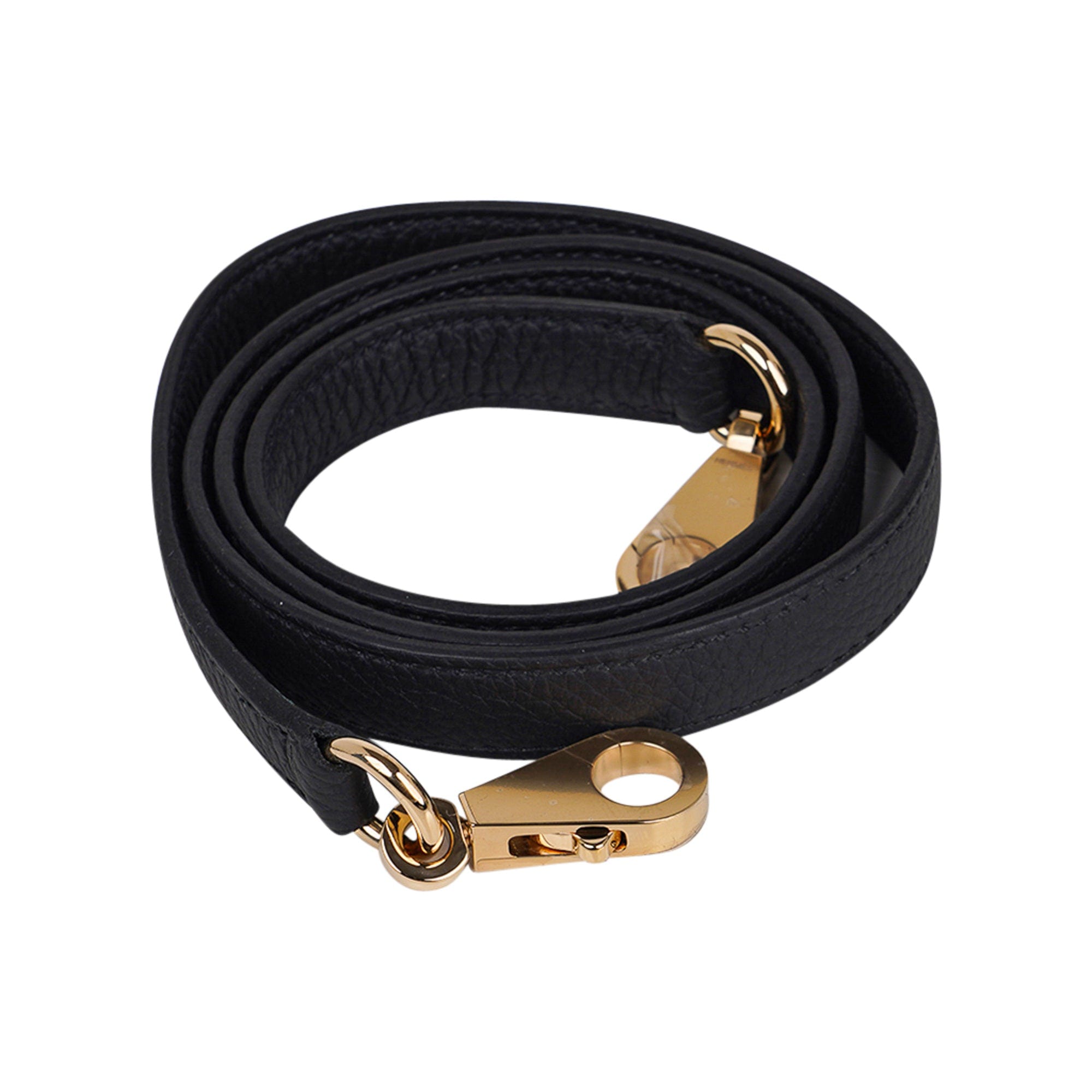 👜Kelly Touch 25 Retourne Bag Black Lizard / Togo Permabrass Hardware