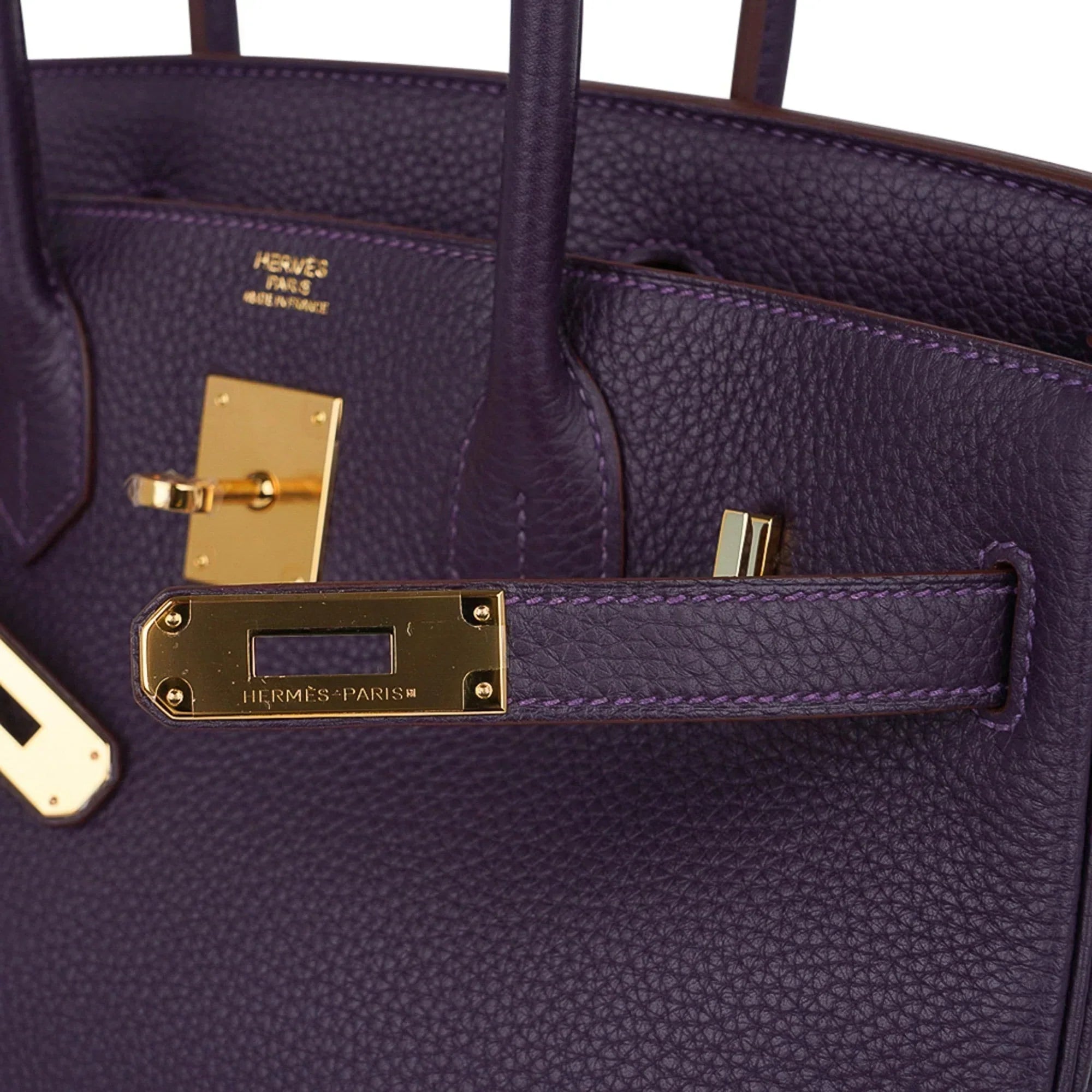 👜Birkin 30 Bag Raisin Rich Original Colour Gold Hardware Togo Leather