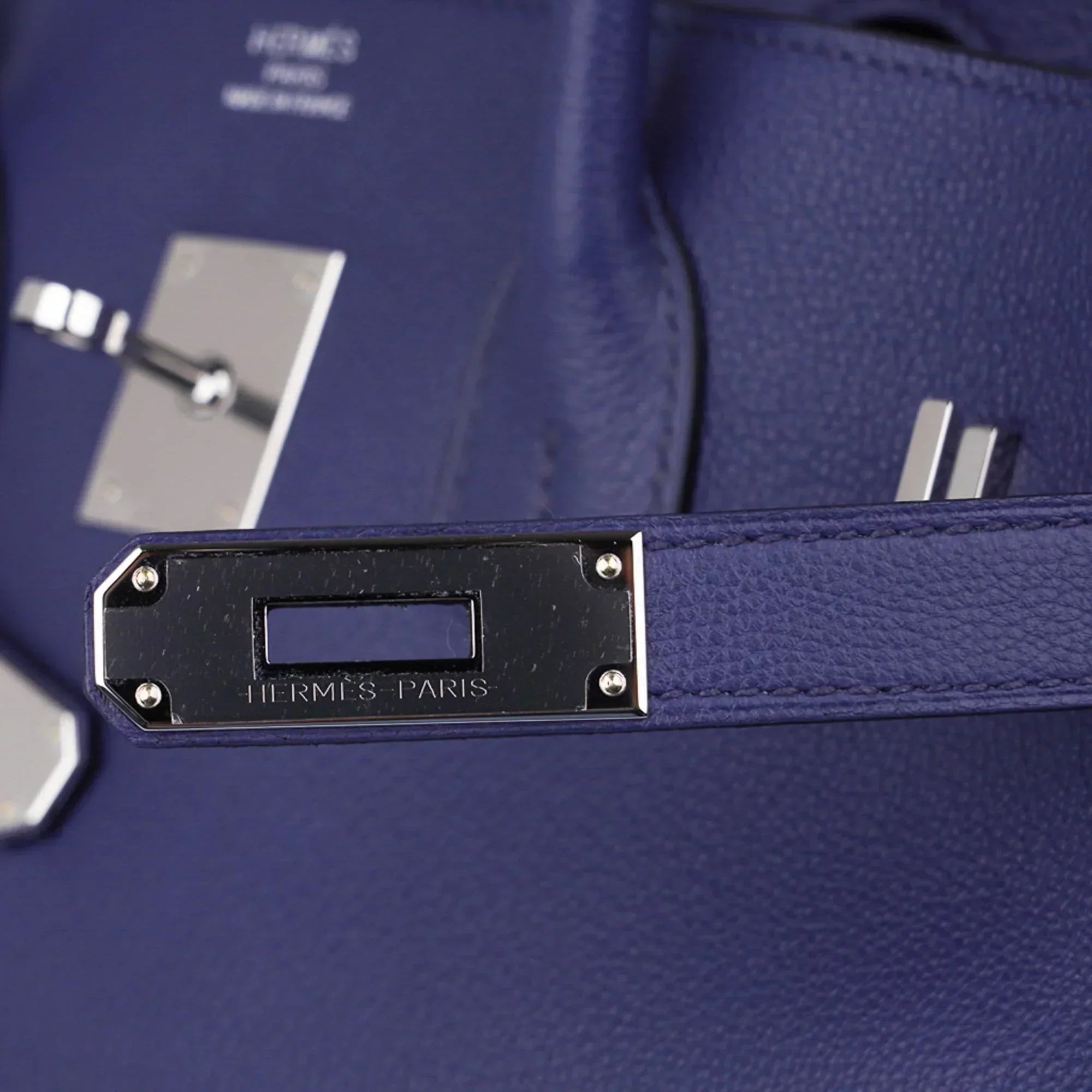 👜Limited Edition Birkin 35 Bag Blue Sapphire Taurillon Novillo Leather & Toile Sea Surf & Fun