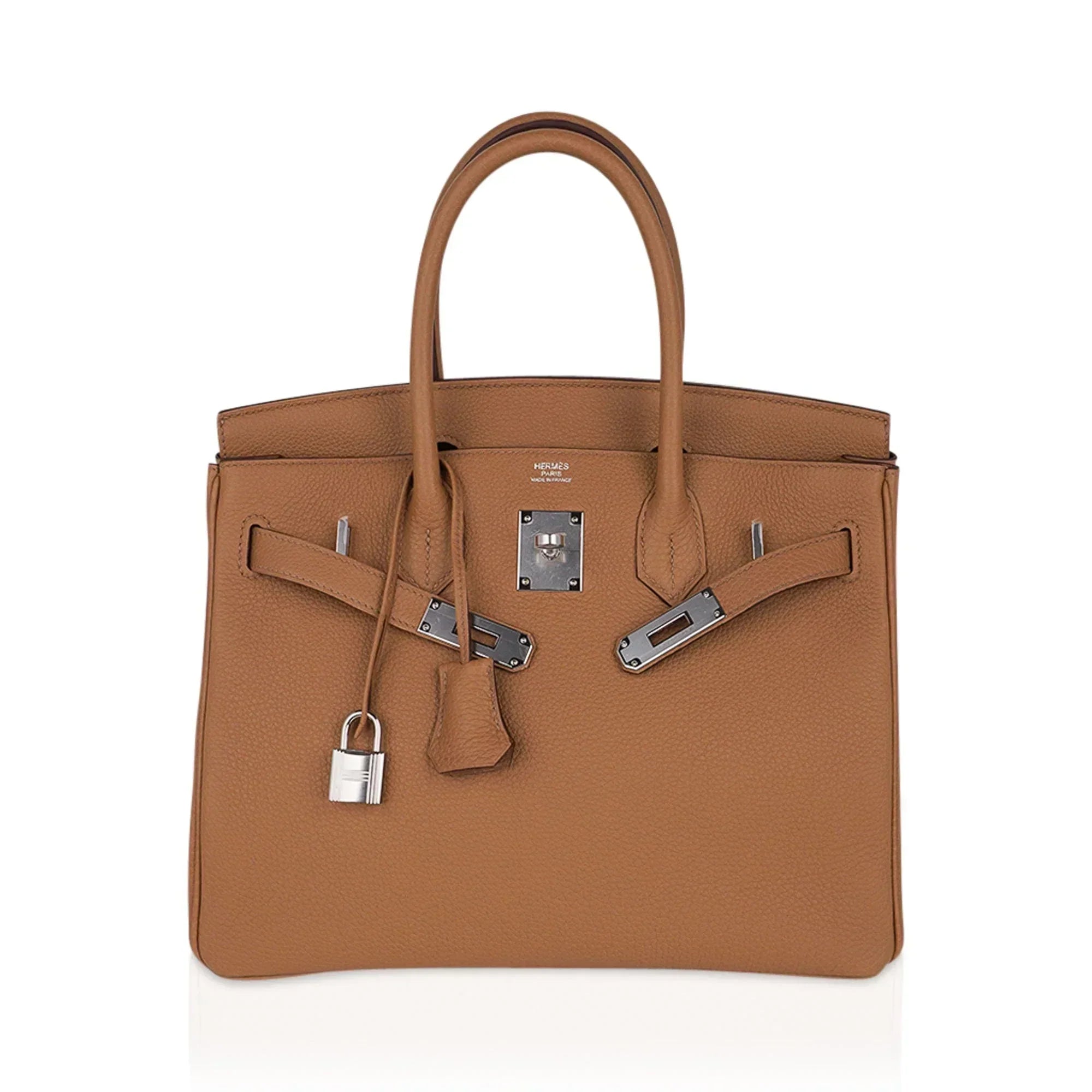 👜Birkin 30 Bag Biscuit Togo Leather with Palladium Hardware