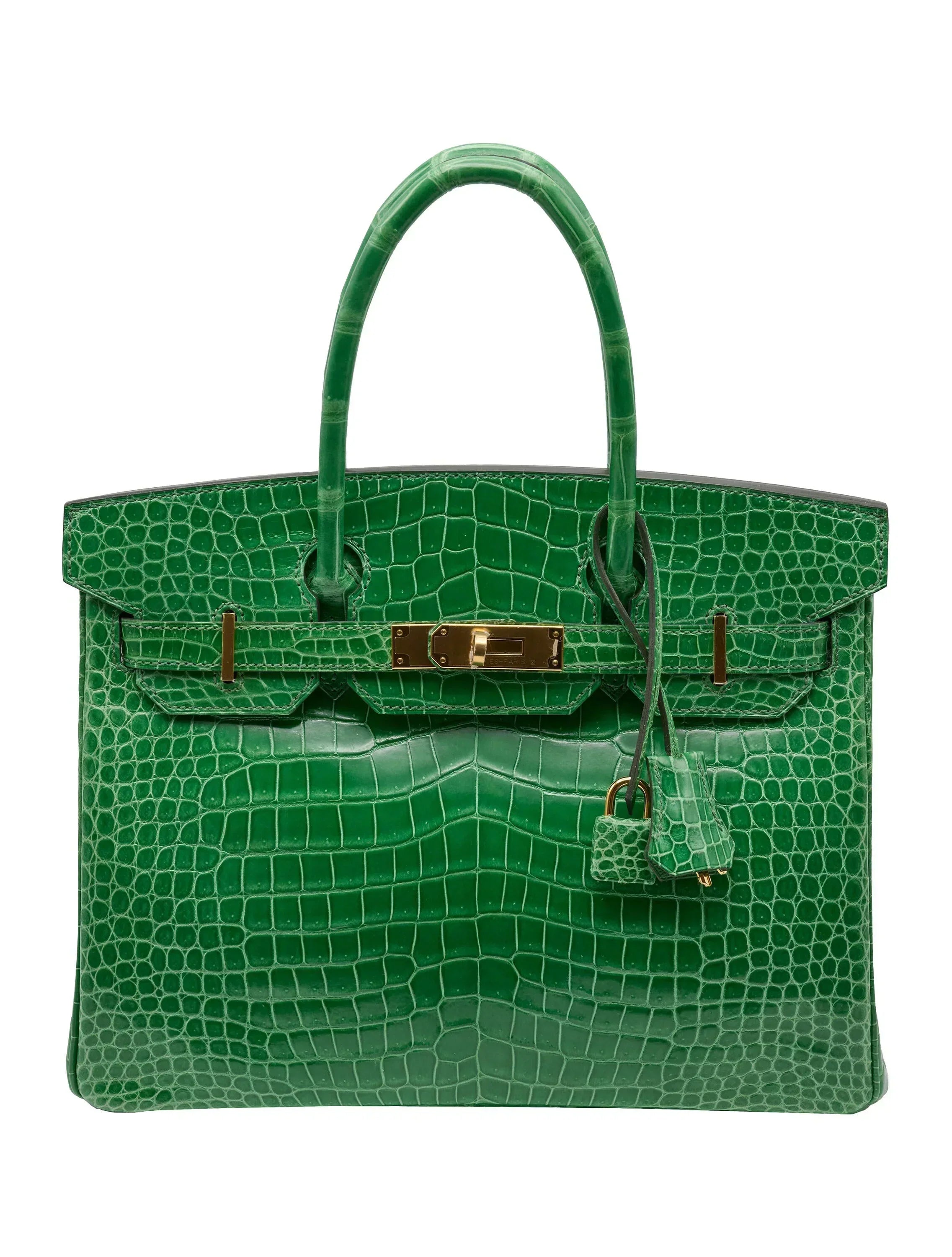 👜Birkin Emerald Shiny Niloticus Crocodile Gold Hardware