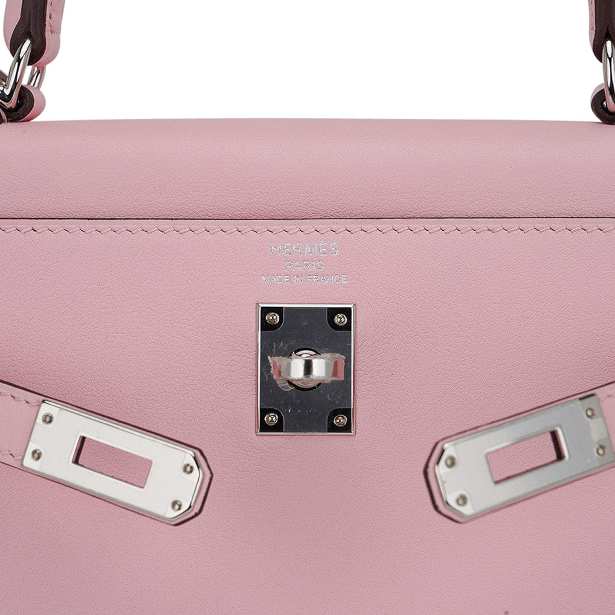 👜Kelly 25 Bag Rose Sakura Swift Leather with Palladium Hardware