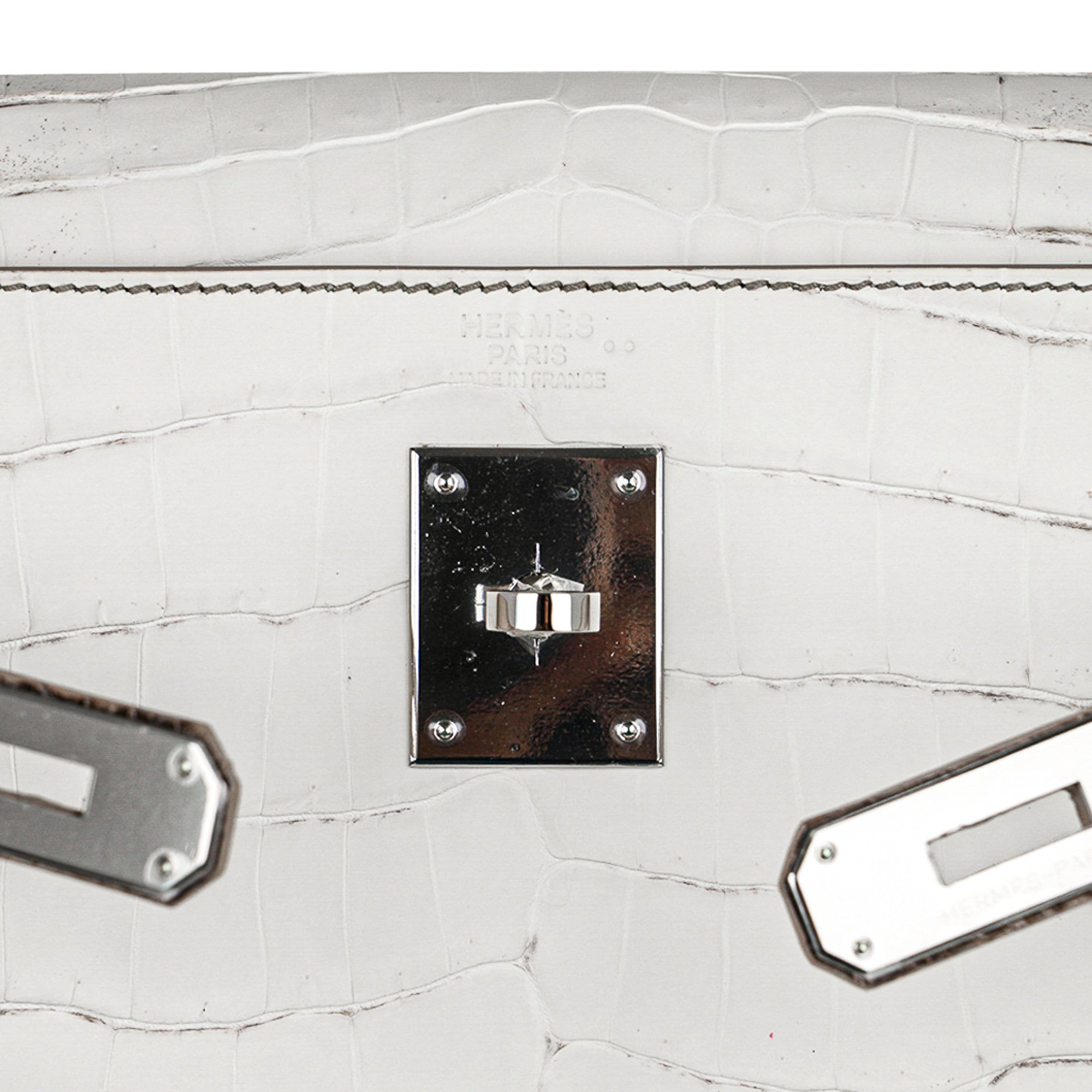 👜Limited Edition Kelly 32 Bag Himalaya Crocodile with Palladium Hardware