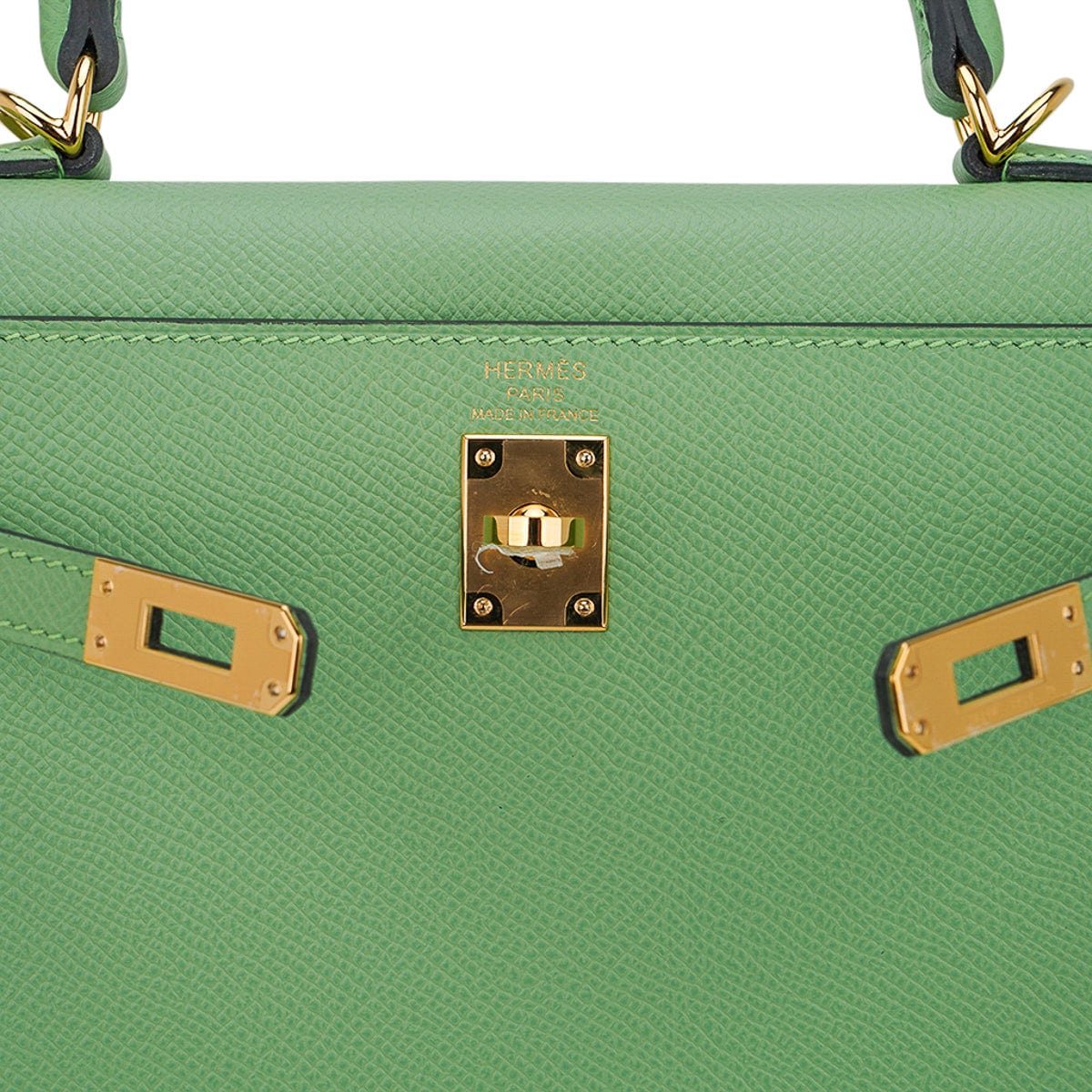👜Kelly 25 Sellier Bag Vert Criquet Epsom Leather with Gold Hardware