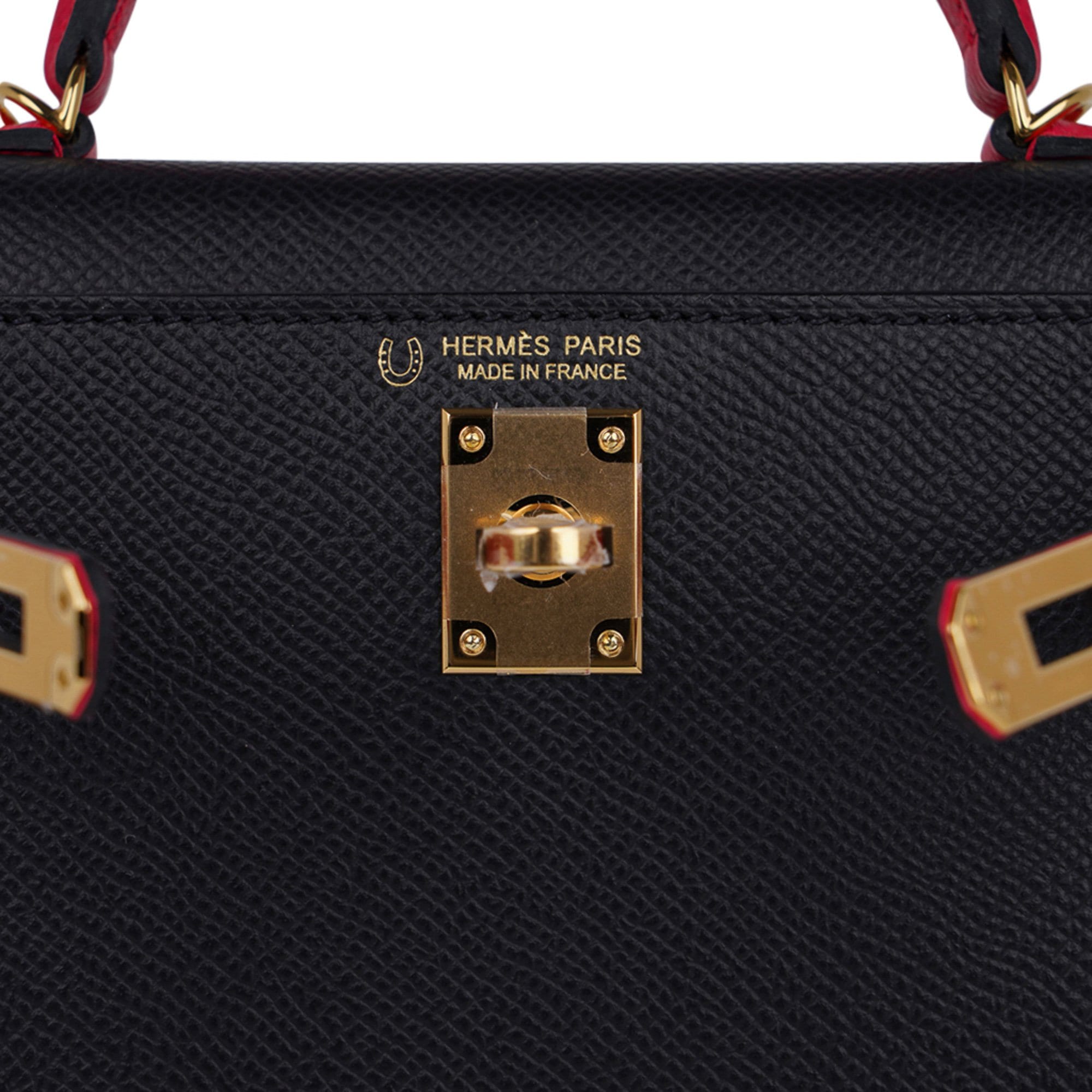 👜Kelly 20 Sellier Mini HSS Bag Black / Rose Extreme Epsom Gold Hardware
