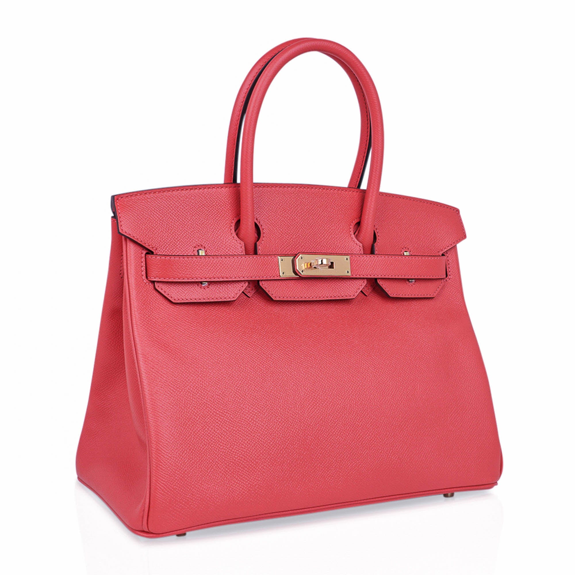 👜Birkin 30 Bag Rose Jaipur Epsom Leather with Gold Hardware