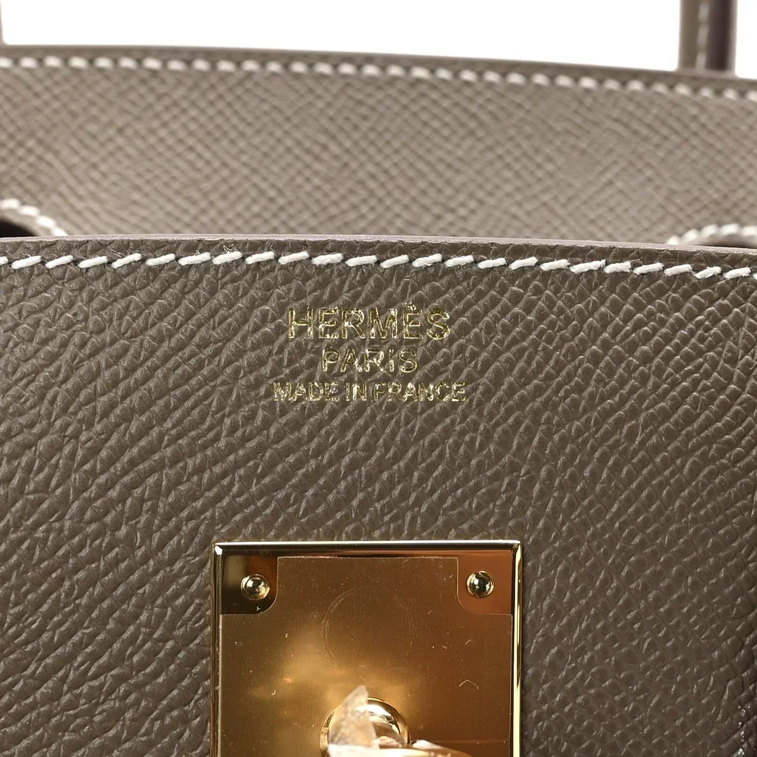 👜Birkin Sellier 30 Etoupe Epsom Quilted Epsom Leather
