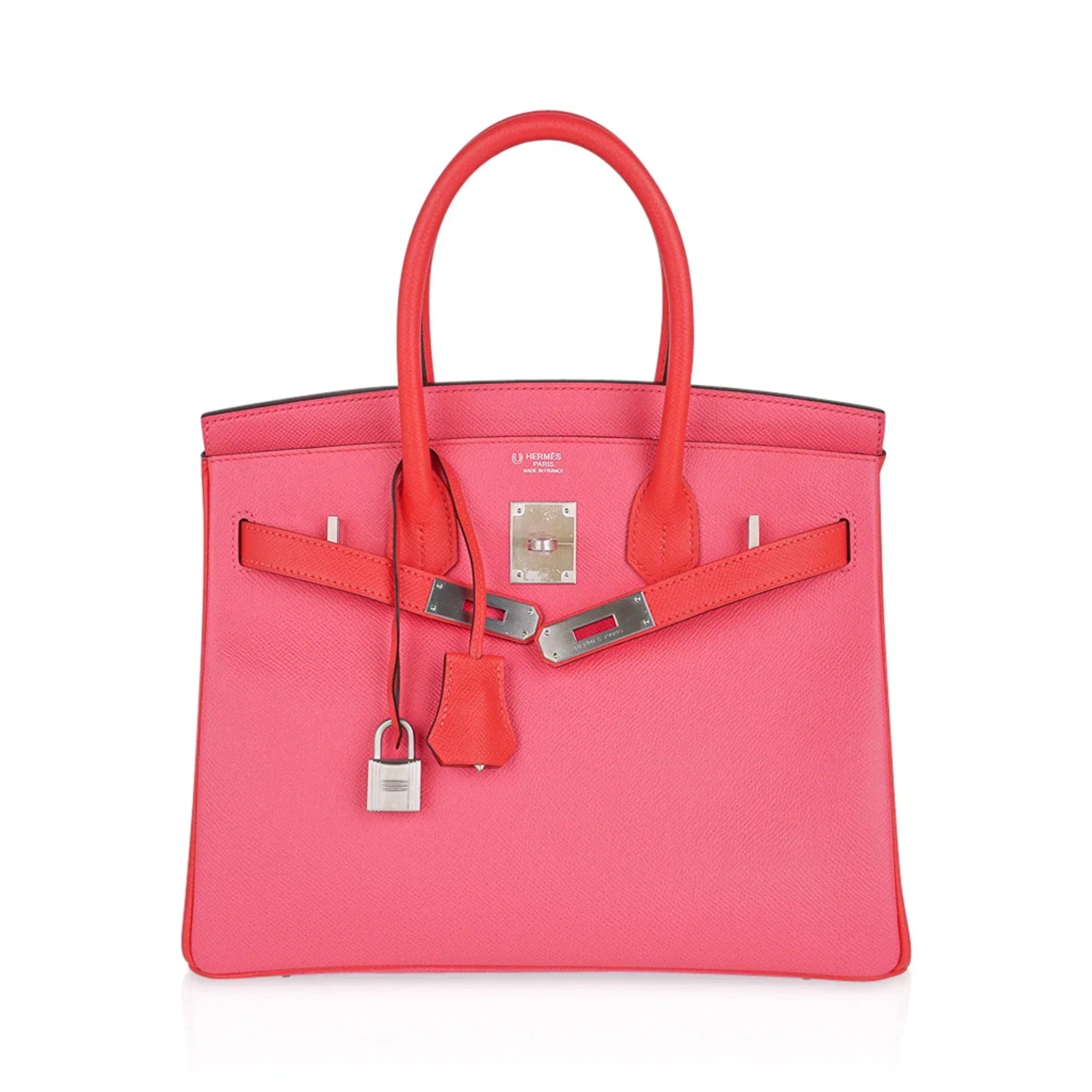 👜Special Order HSS Birkin 30 Bag Rose Azalee & Rose Jaipur Epsom with Brushed Palladium Hardware