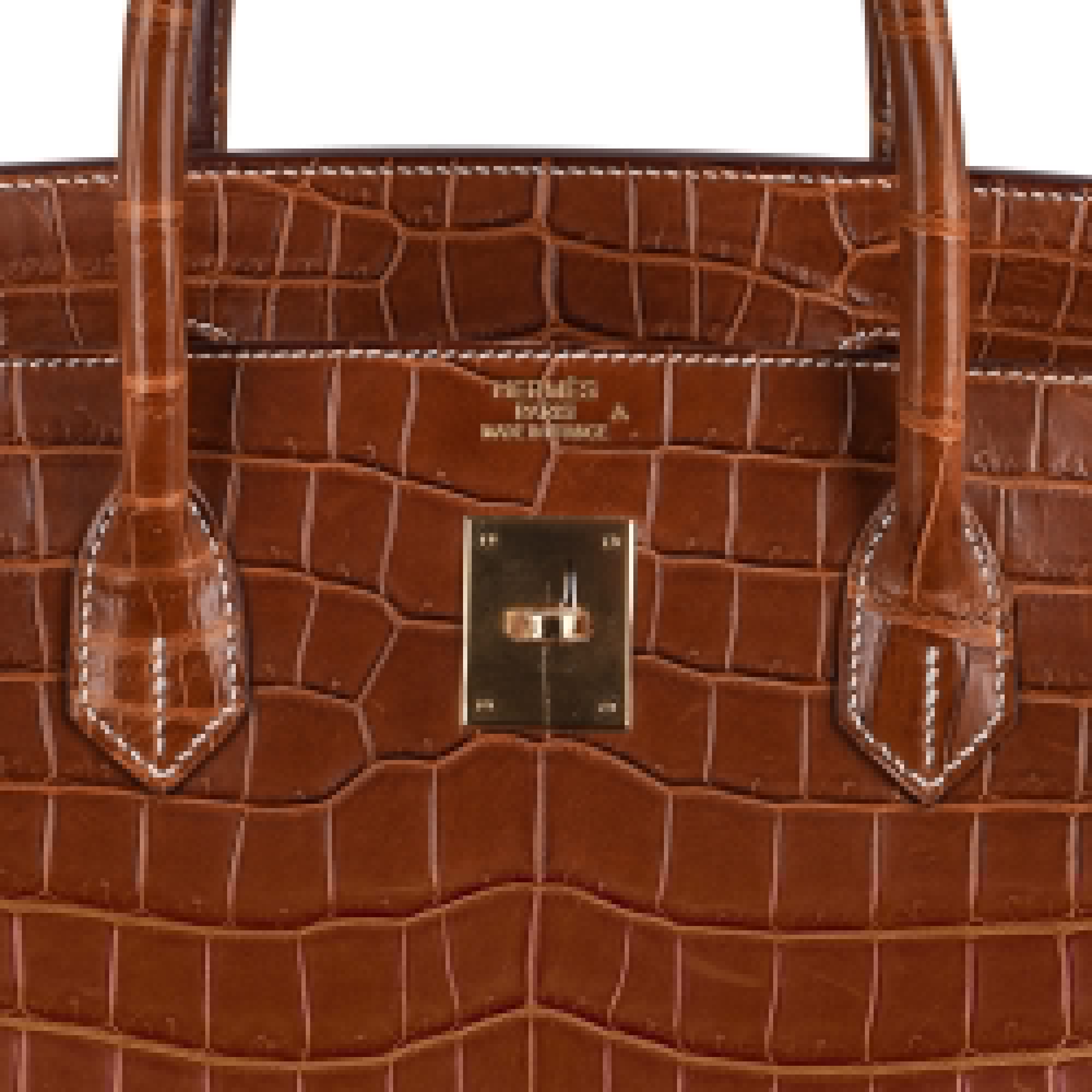 👜Birkin 40 Bag Rare Fauve Matte Porosus Crocodile Gold Hardware