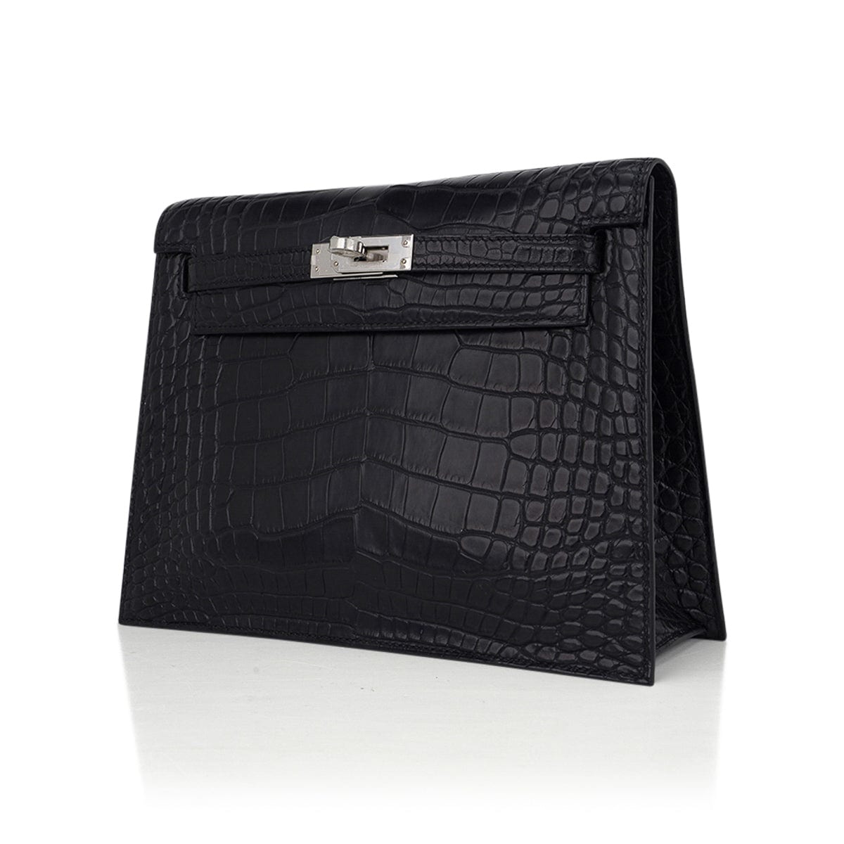👜Limited Edition Kelly Danse Bag Matte Black Crocodile