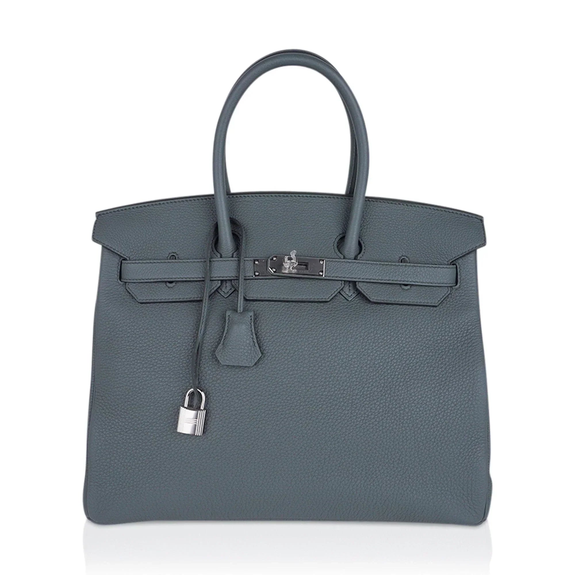 👜Birkin 35 Bag Vert Amande Togo Leather with Palladium Hardware