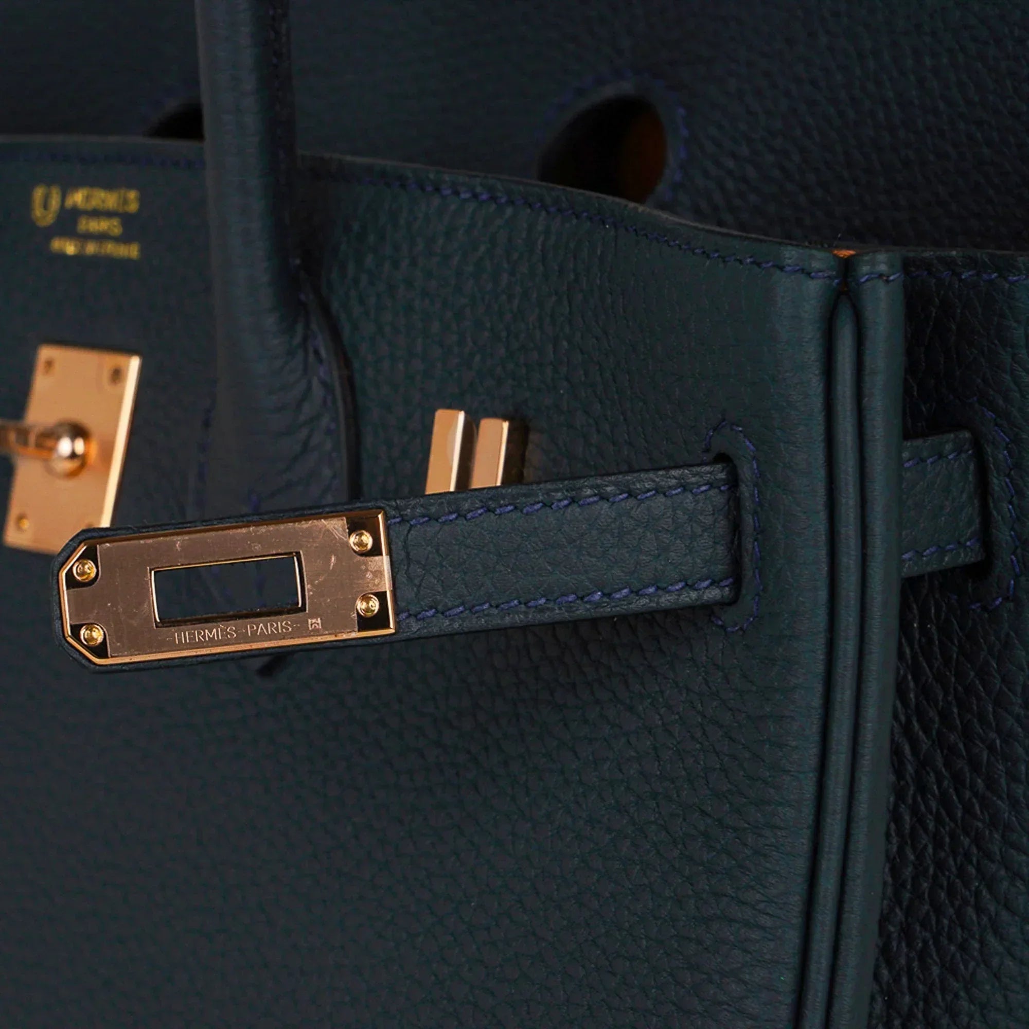 👜Special Order HSS Birkin 25 Bag Vert Cypress Togo Leather with Rose Gold Hardware