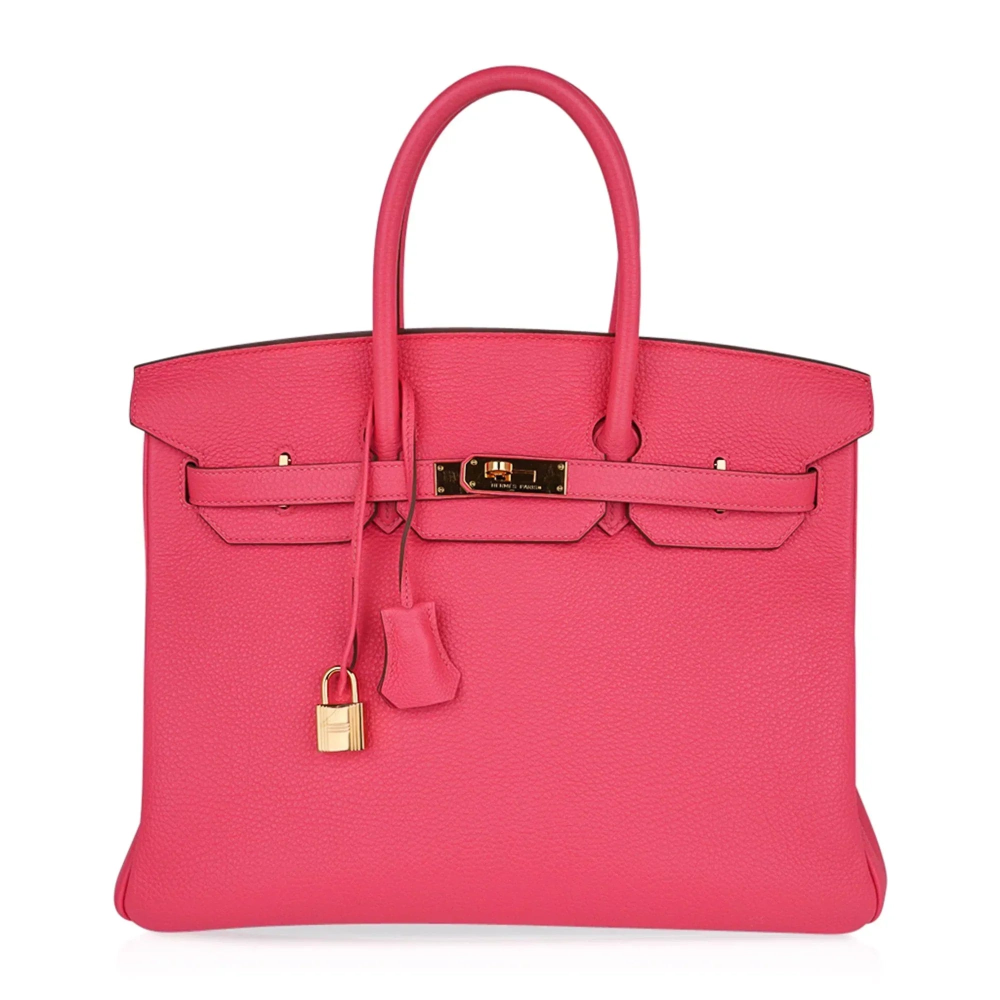 👜Birkin 35 Bag Rose Lipstick Pink Togo Gold Hardware