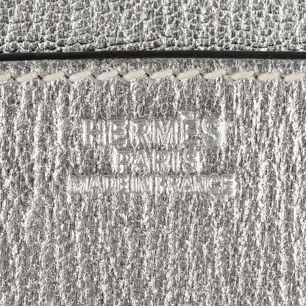 👜Limited Edition Birkin 30 Bag Silver Metallic Chevre Leather with Palladium Hardware