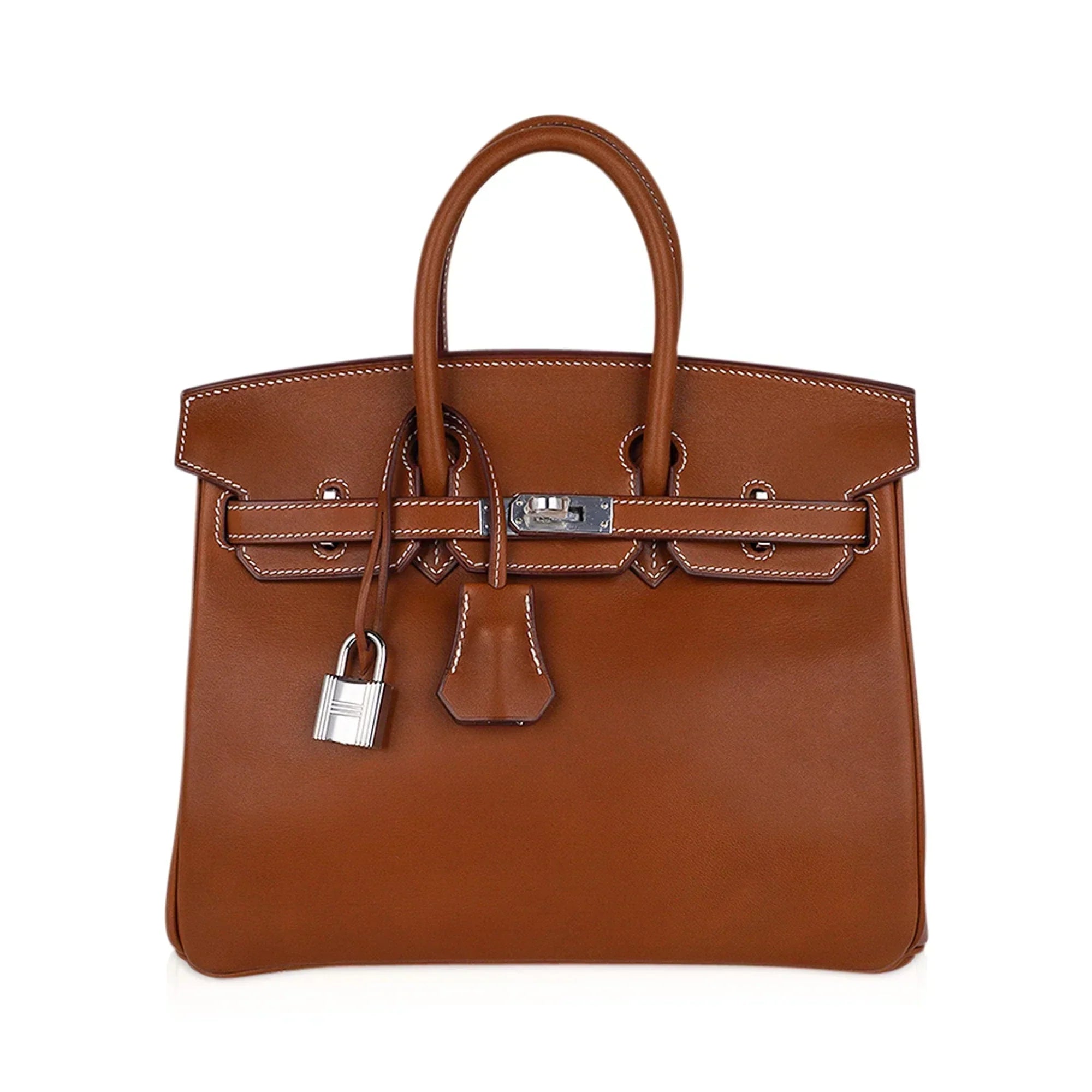 👜Limited Edition Birkin 25 Fauve Barenia Leather Bag Palladium Hardware