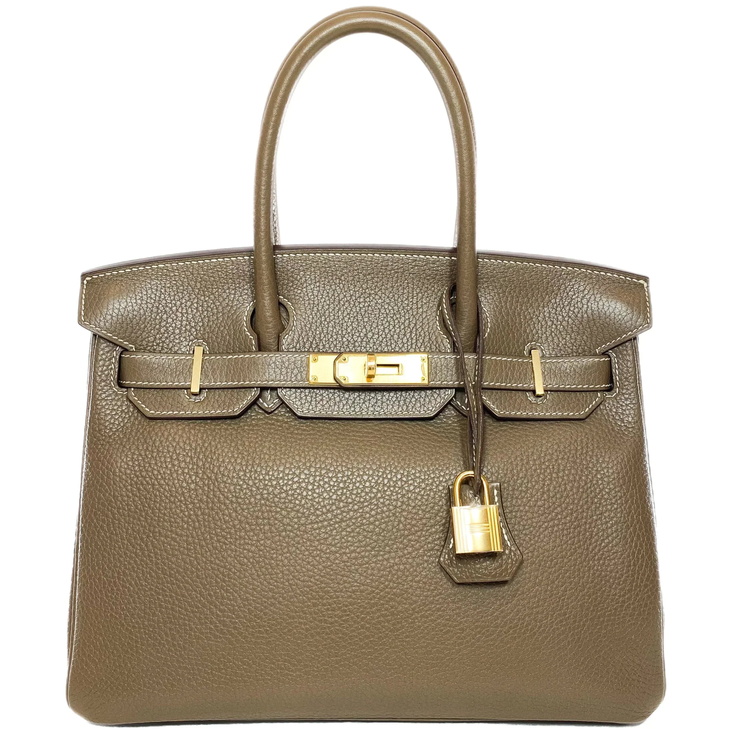 👜Birkin bag made of extremely Togo Birkin 30 Etoupe