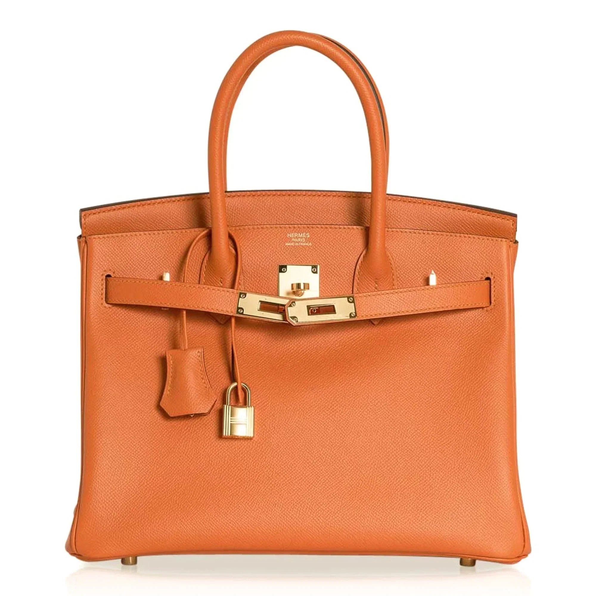 👜Birkin 30 Bag Abricot Gold Hardware Epsom Leather New w/ Box