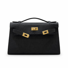 mini kelly 22 generation black epsom leather gold buckle and silver buckle ready for sale, every beautiful girl, an essential beauty bag