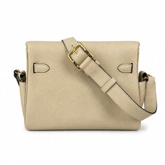 🆕 In stock kelly messenger messenger bag for men and women, gray gold buckle for windbreaker, imported leather, all-steel hand-waxed thread, the highest cost-effectiveness on the Internet. The classic
