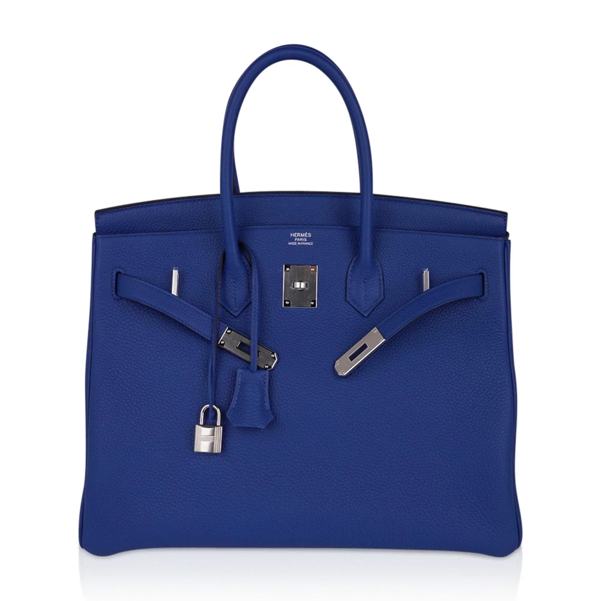 👜Birkin 35 Bag Blue de France Togo Leather with Palladium Hardware