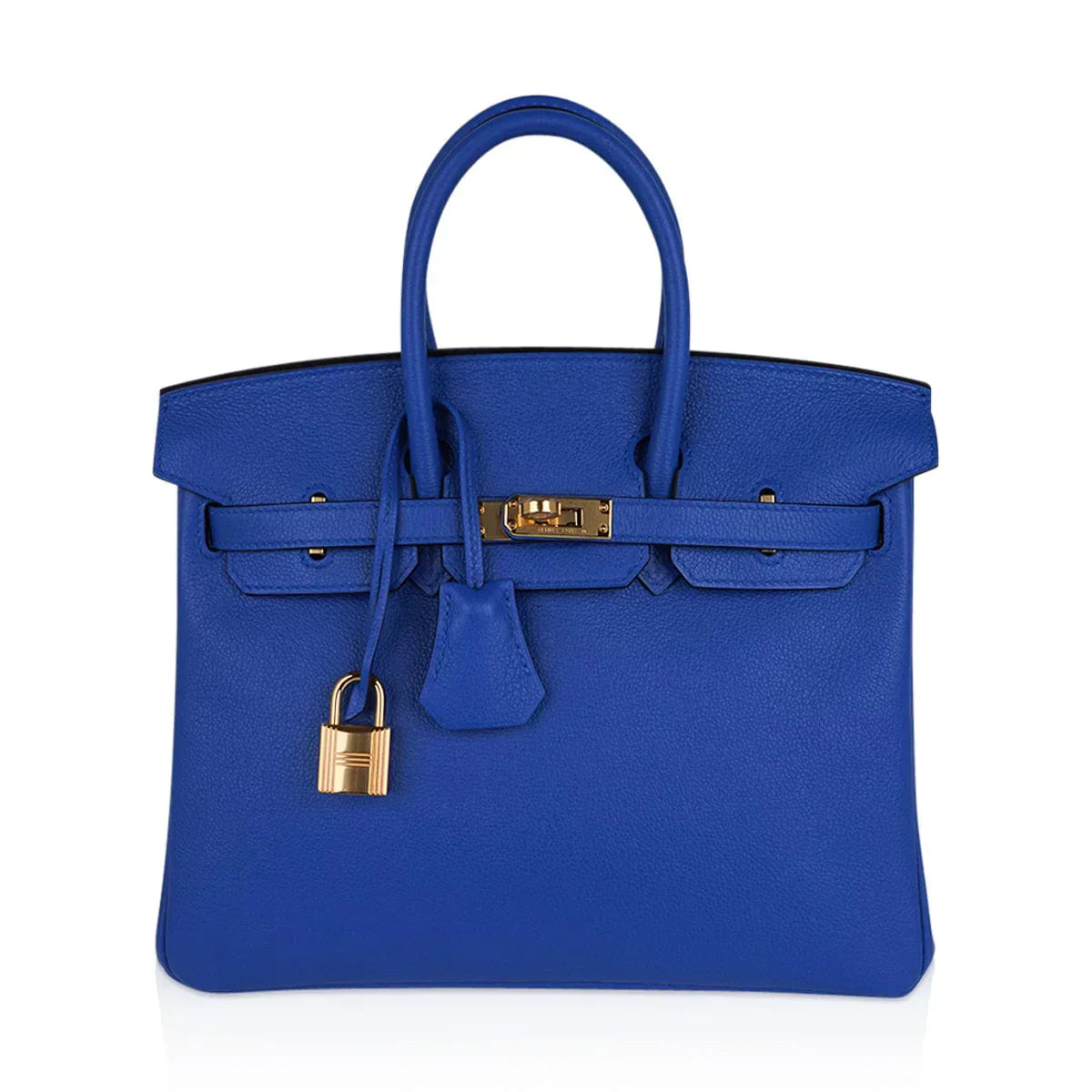 👜Birkin 25 Bag Blue Zellige Novillo Leather with Gold Hardware
