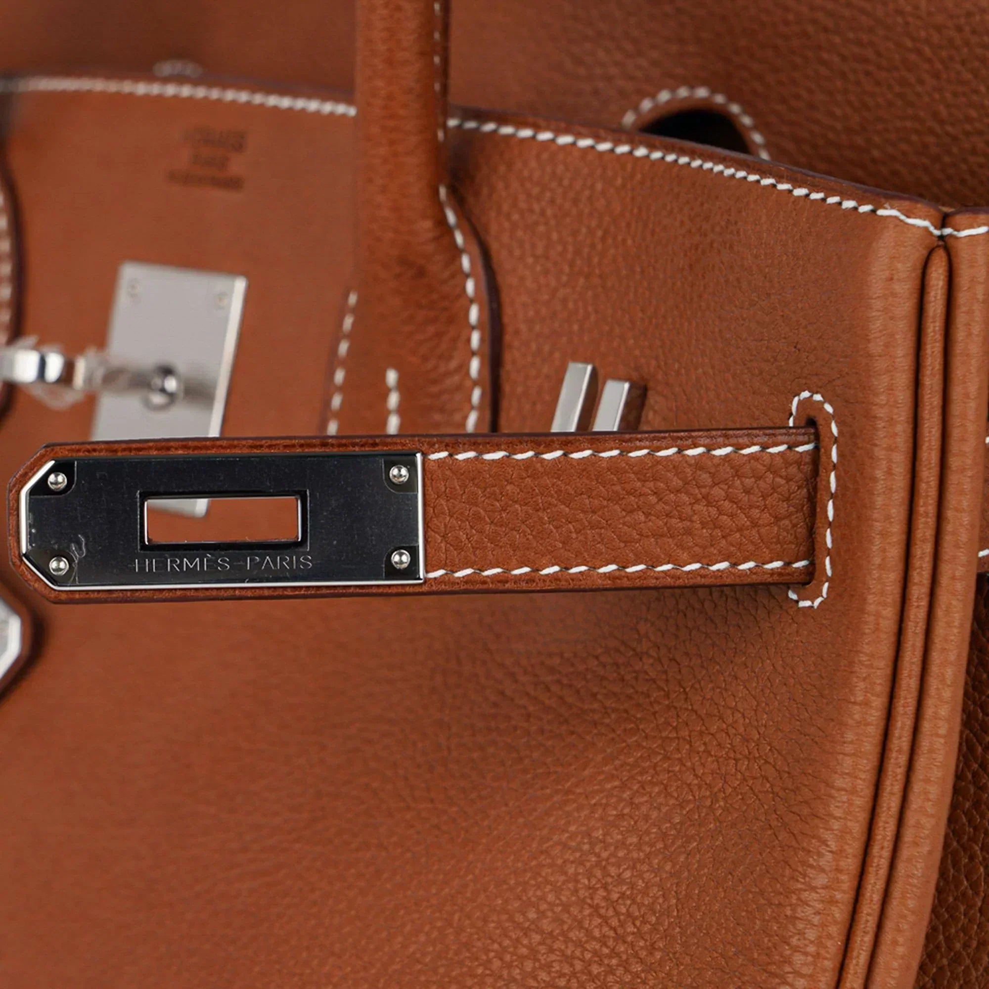 👜Birkin 30 Bag Barenia Faubourg Palladium Hardware