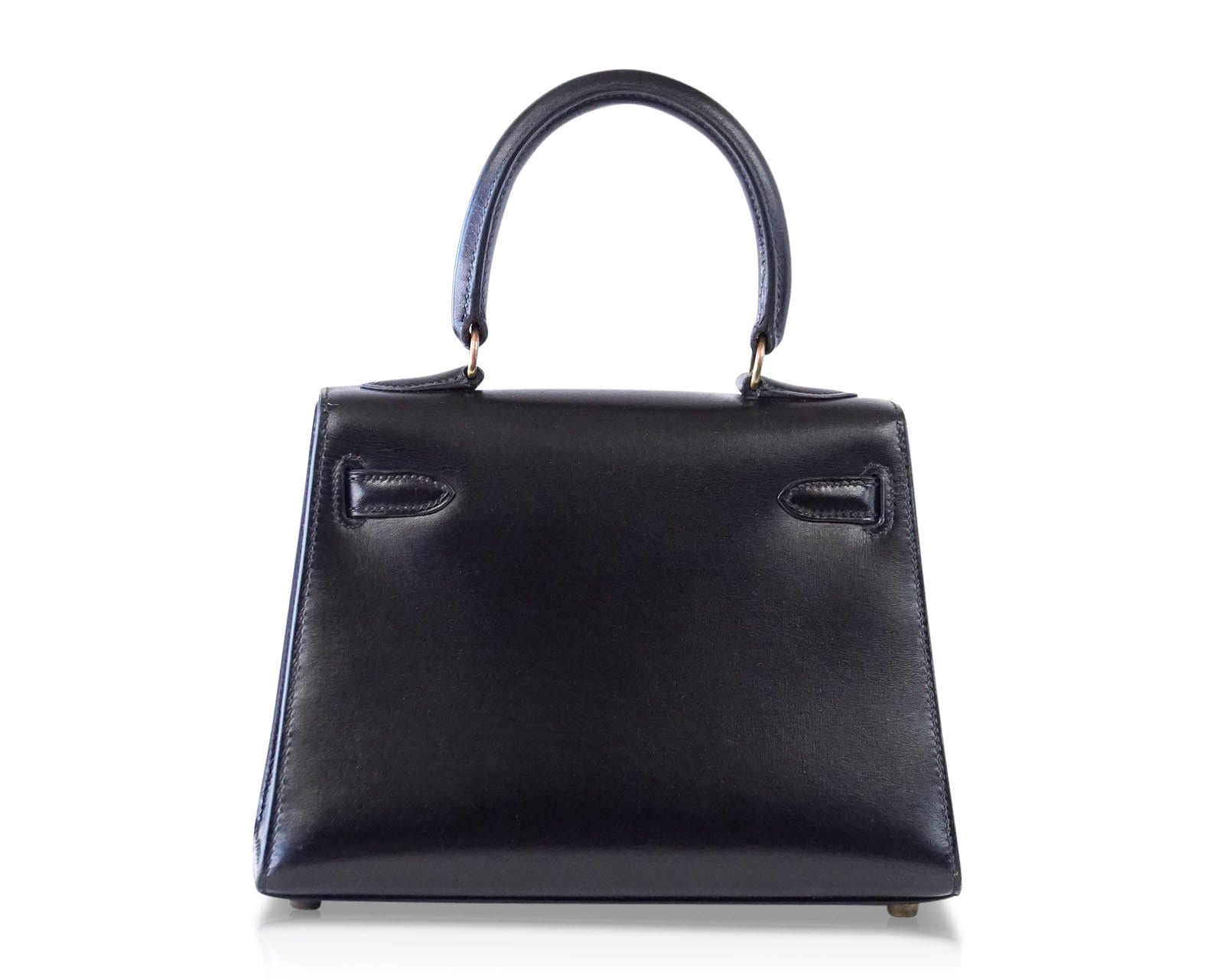👜Kelly 20 Mini Sellier Vintage Bag Box Leather Gold Hardware