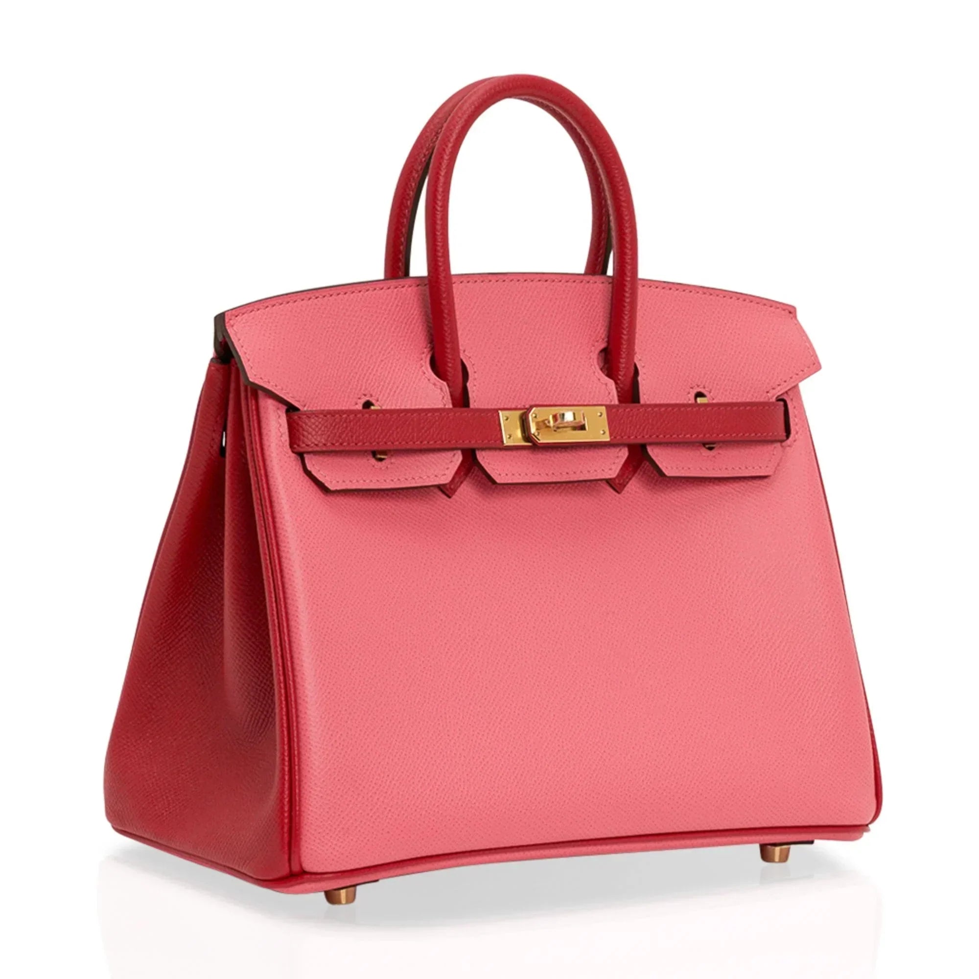 👜Birkin 25 HSS Bag Rose Azalee Rouge Casaque Epsom Gold Hardware