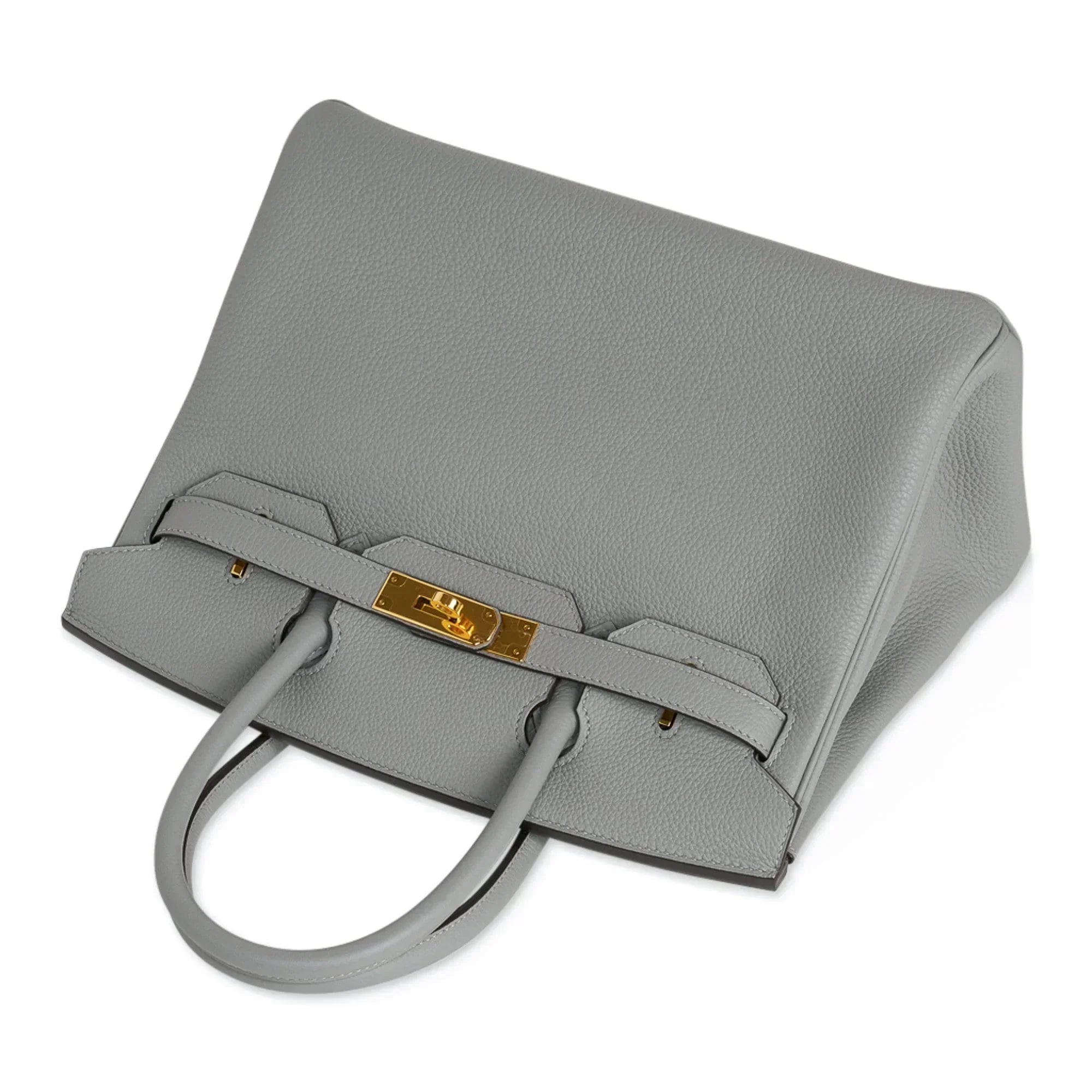 👜Birkin 30 Bag Gris Mouette Gold Hardware Togo Leather