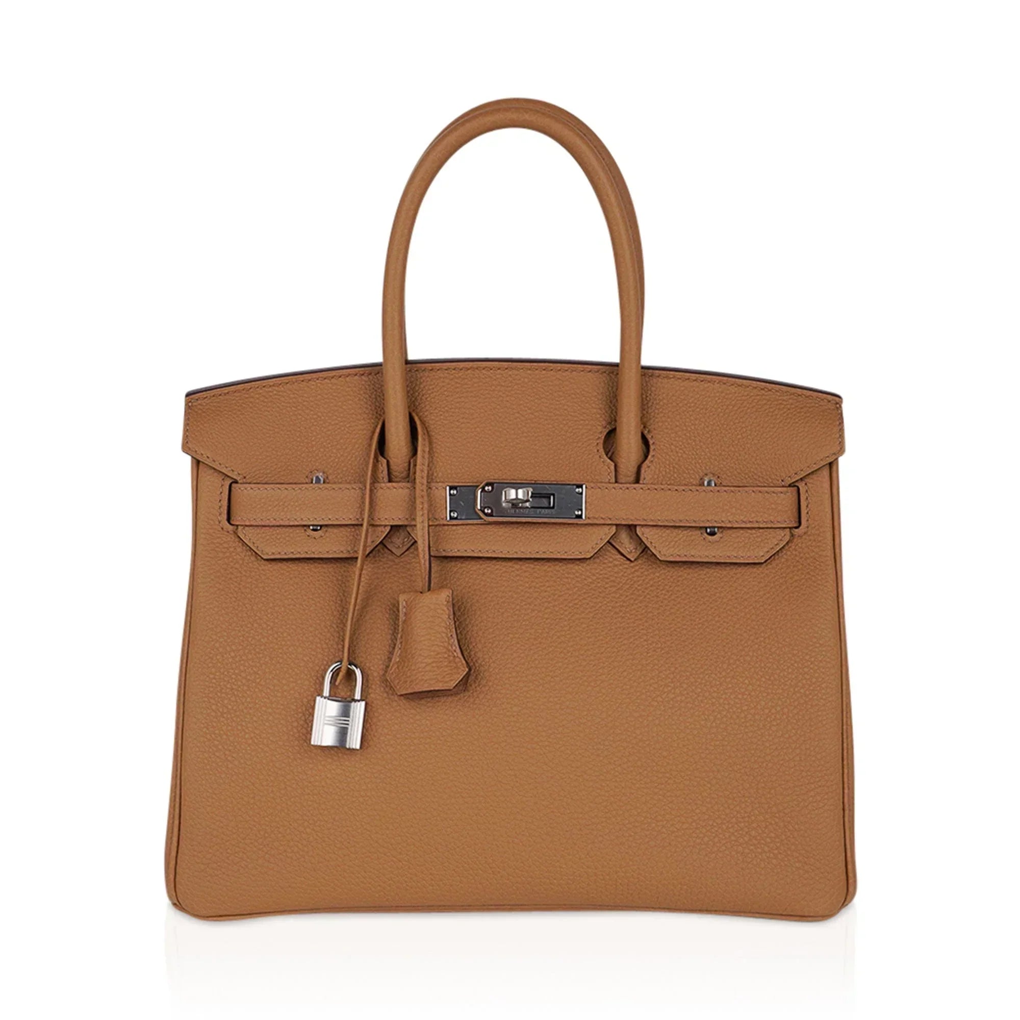 👜Birkin 30 Bag Biscuit Togo Leather with Palladium Hardware