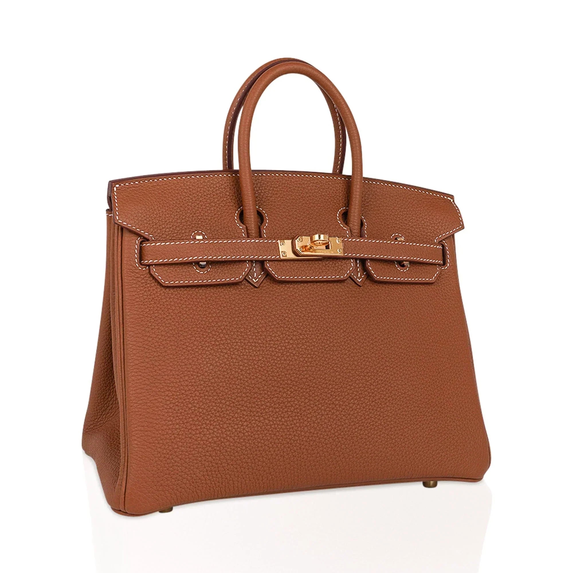 👜Birkin 25 Bag Gold Togo Leather with Gold Hardware