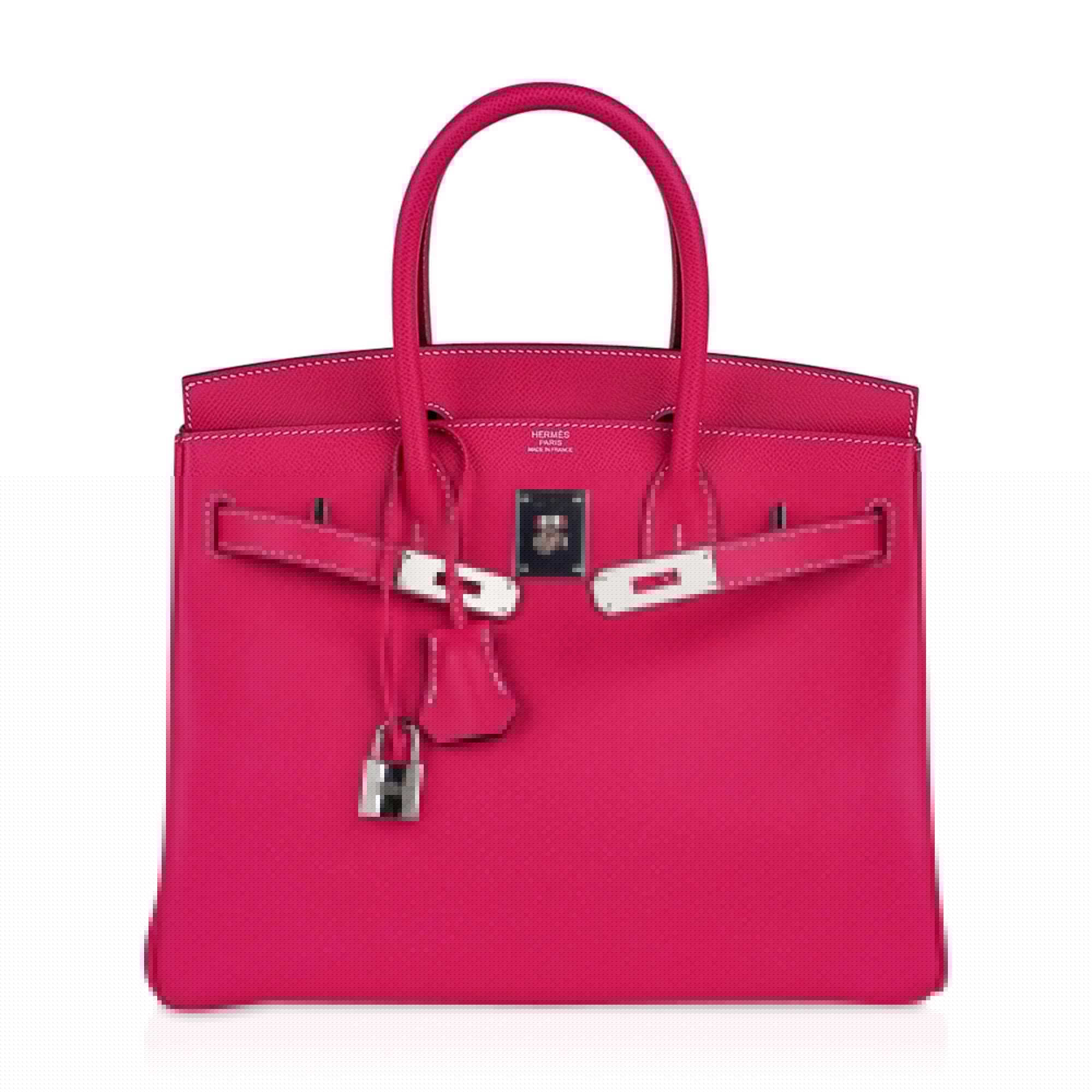 👜Birkin 30 Bag Rose Tyrien Candy Epsom Limited Edition Palladium