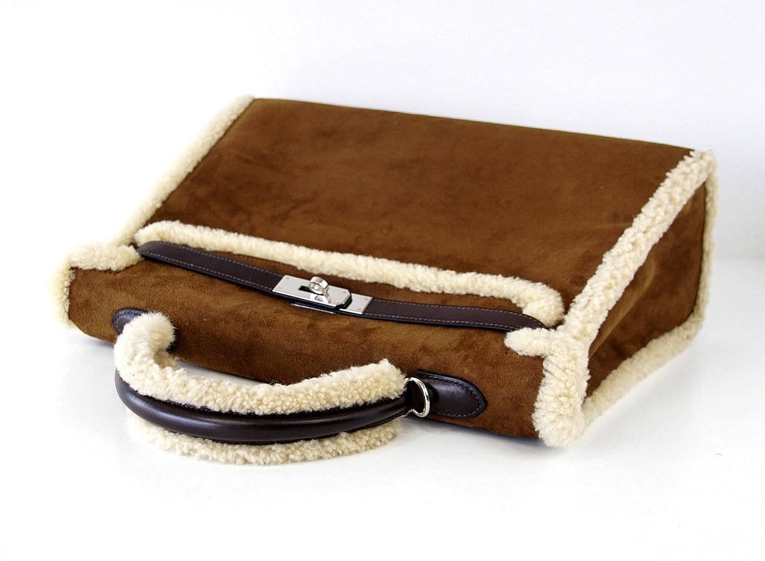 👜Kelly 35 Bag Rare Limited Edition Teddy Shearling Plush