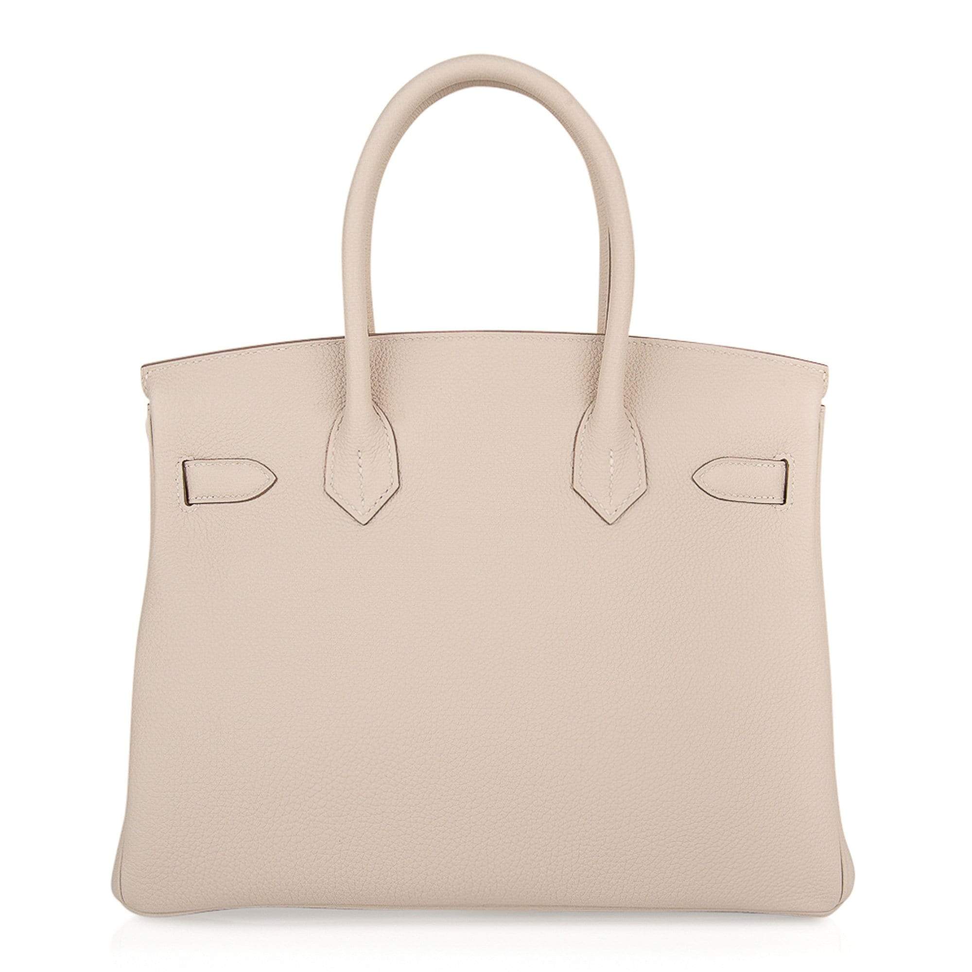 👜Birkin 30 Bag Craie Togo Leather with Rose Gold Hardware