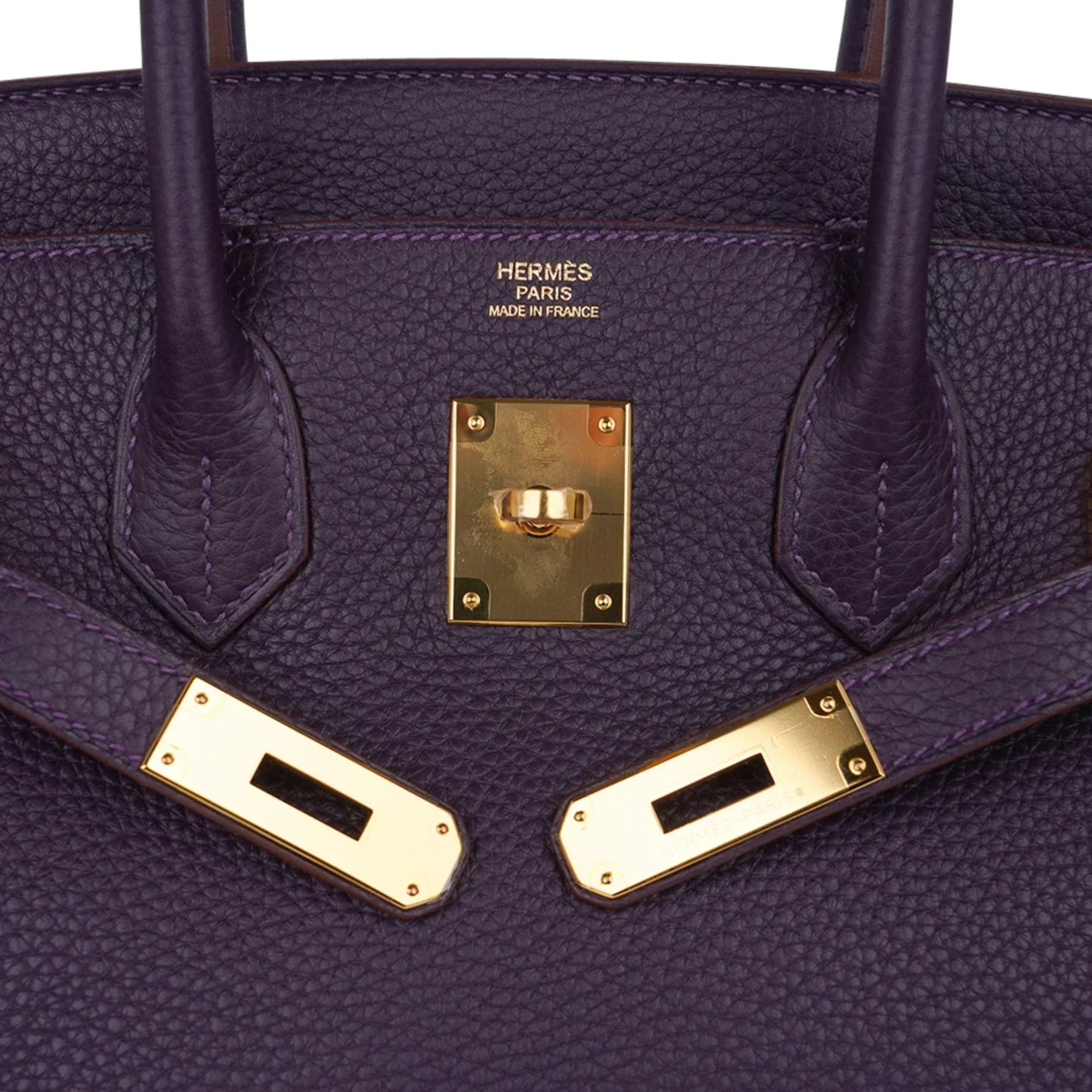 👜Birkin 30 Bag Raisin Rich Original Colour Gold Hardware Togo Leather