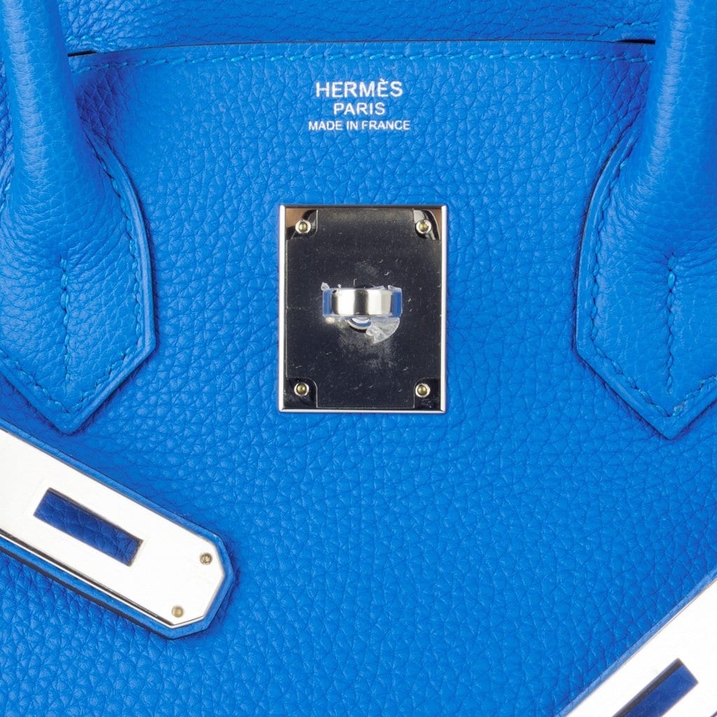 👜Verso Birkin 30 Bag Blue Zanzibar & Malachite Togo Leather with Palladium Hardware