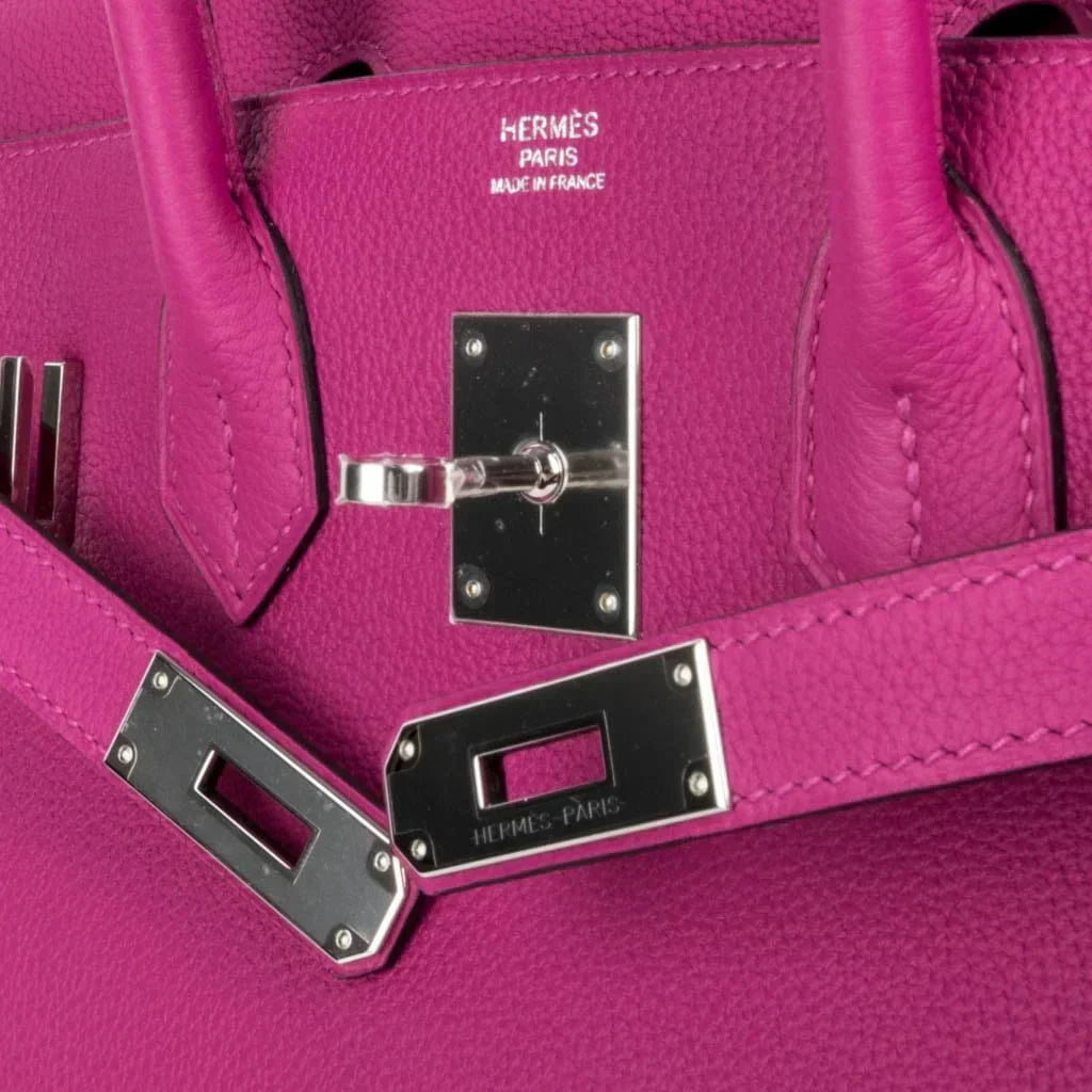 👜Birkin 30 Bag Rose Pourpre Pink Togo Palladium