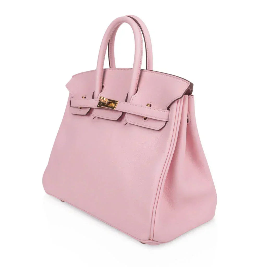 👜Birkin 25 Bag Rose Sakura Swift Gold Hardware Rare